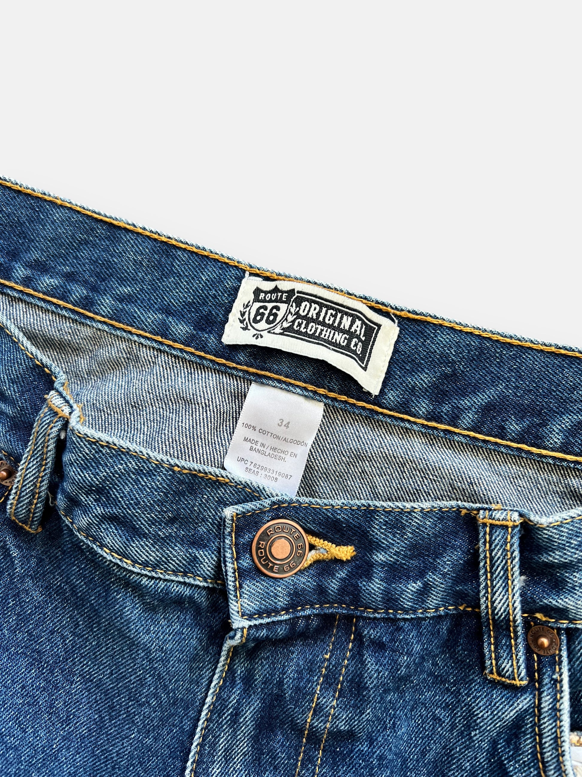 00s Route 66 Denim Shorts (34)
