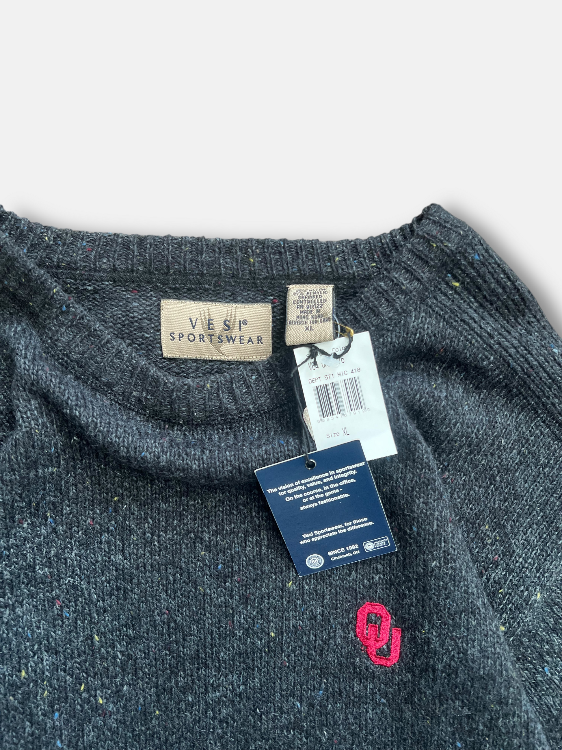 00s Deadstock OU Sweater (XL)