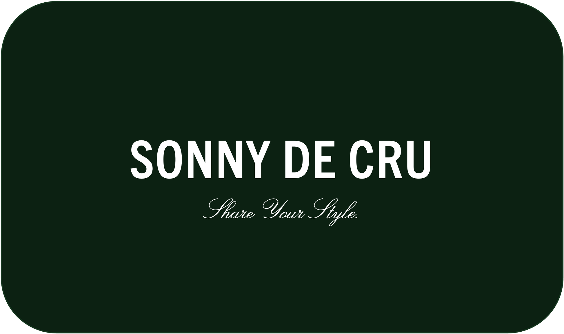 Sonny De Cru E-Gift Card