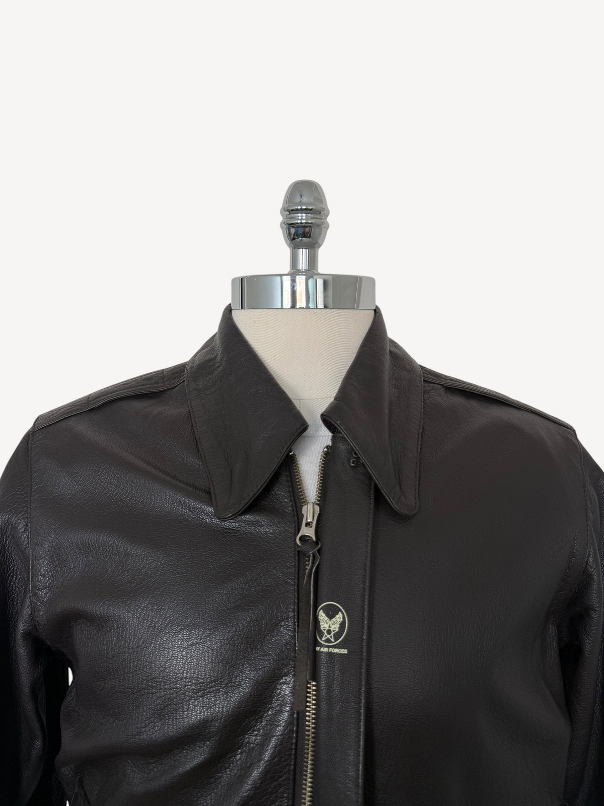 Alpha Industries Leather Jacket (L)