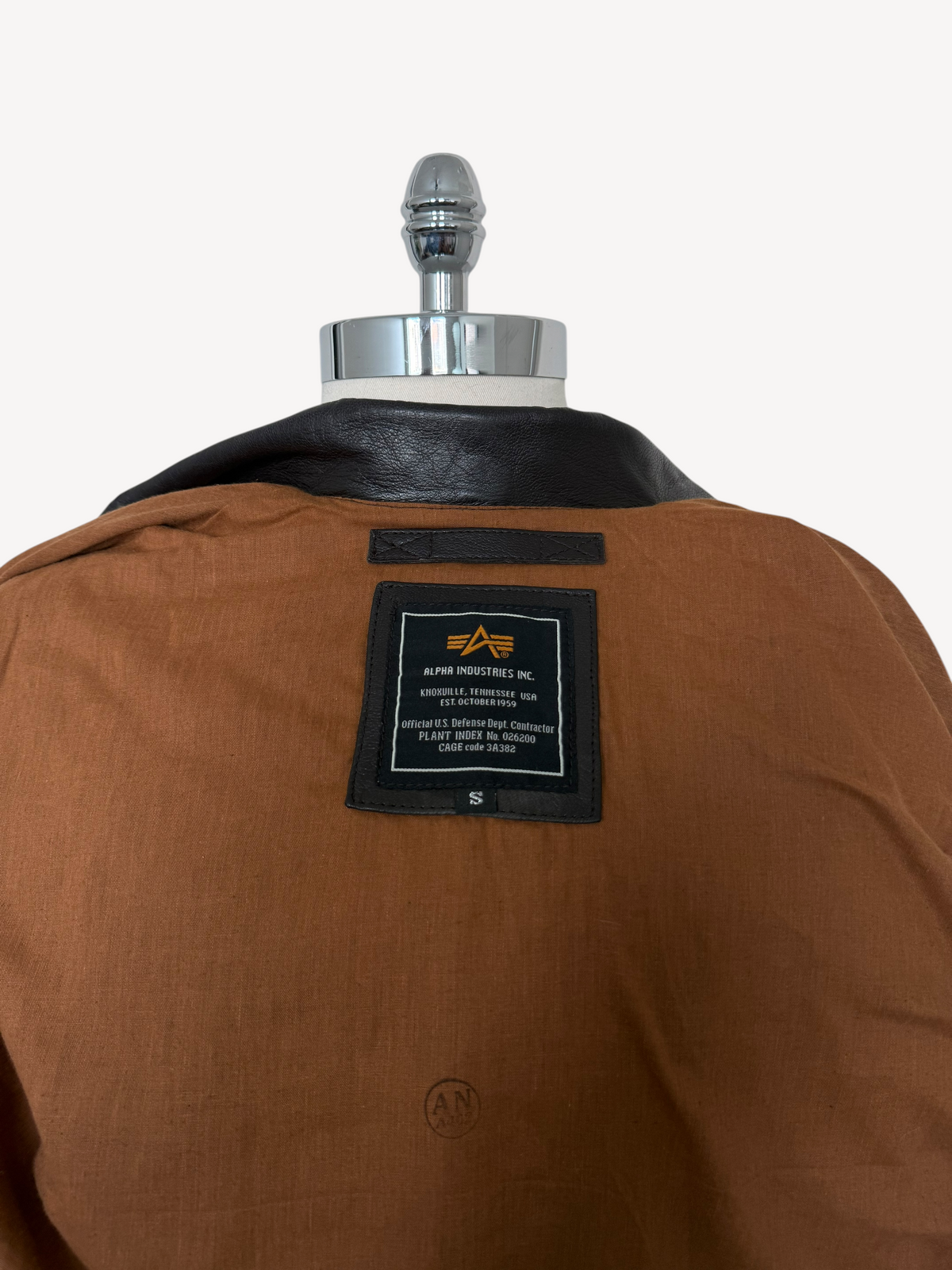 Alpha Industries Leather Jacket (L)