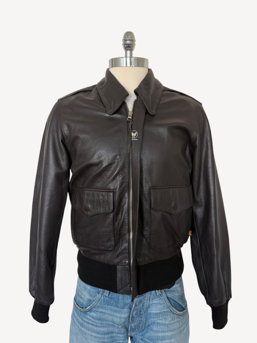 Alpha Industries Leather Jacket (L)
