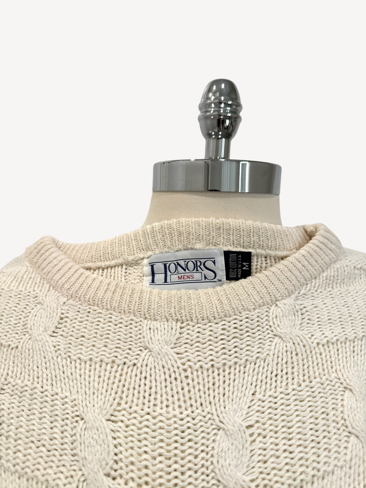 90s Honors Fisherman Sweater (L)