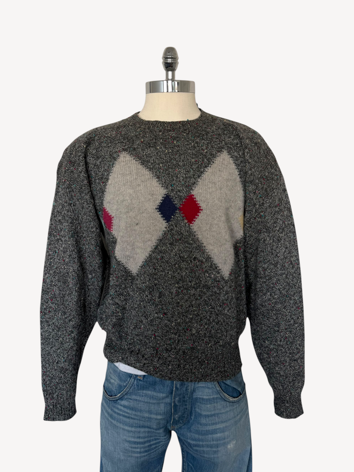 90s Hunting Horn Wool Sweater (L)