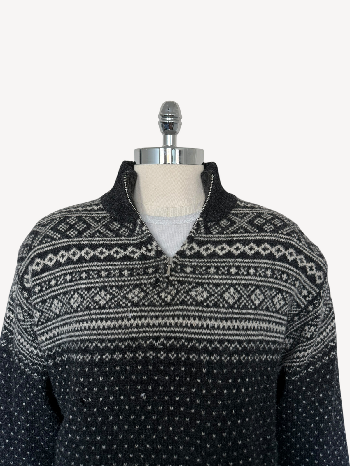 90s GAP Wool Quarter-Zip Sweater (L)