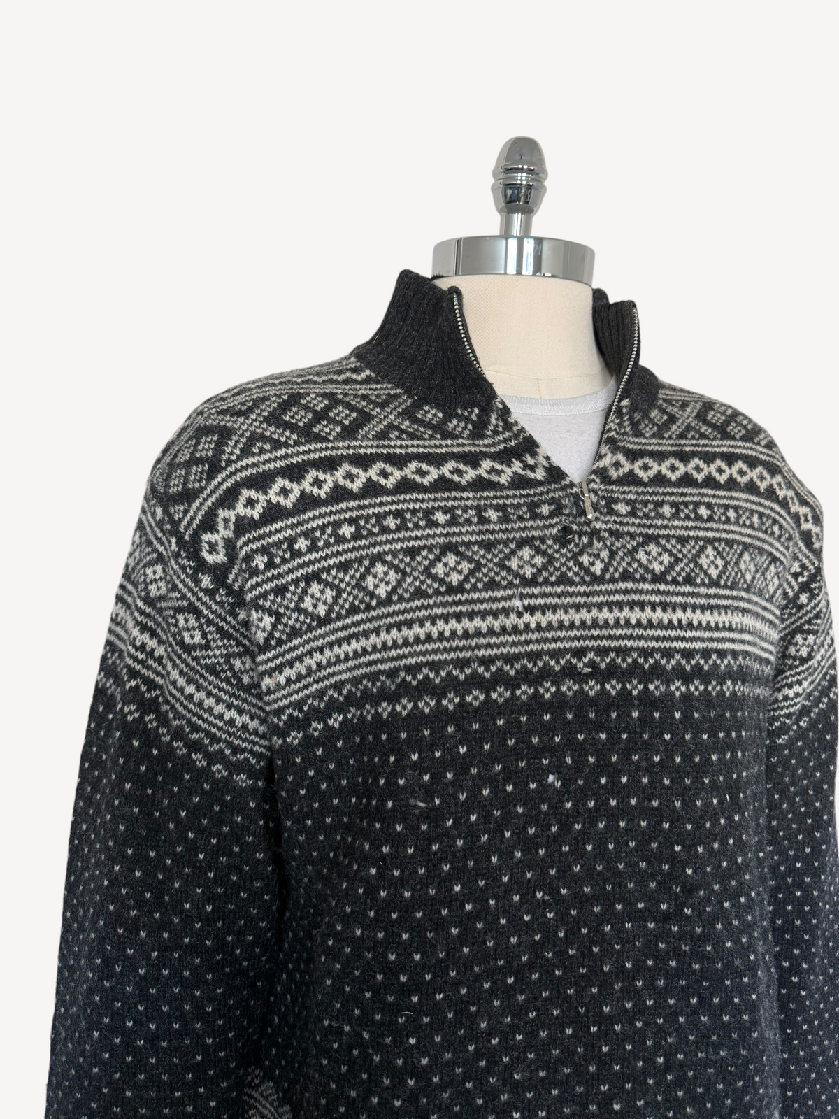 90s GAP Wool Quarter-Zip Sweater (L)