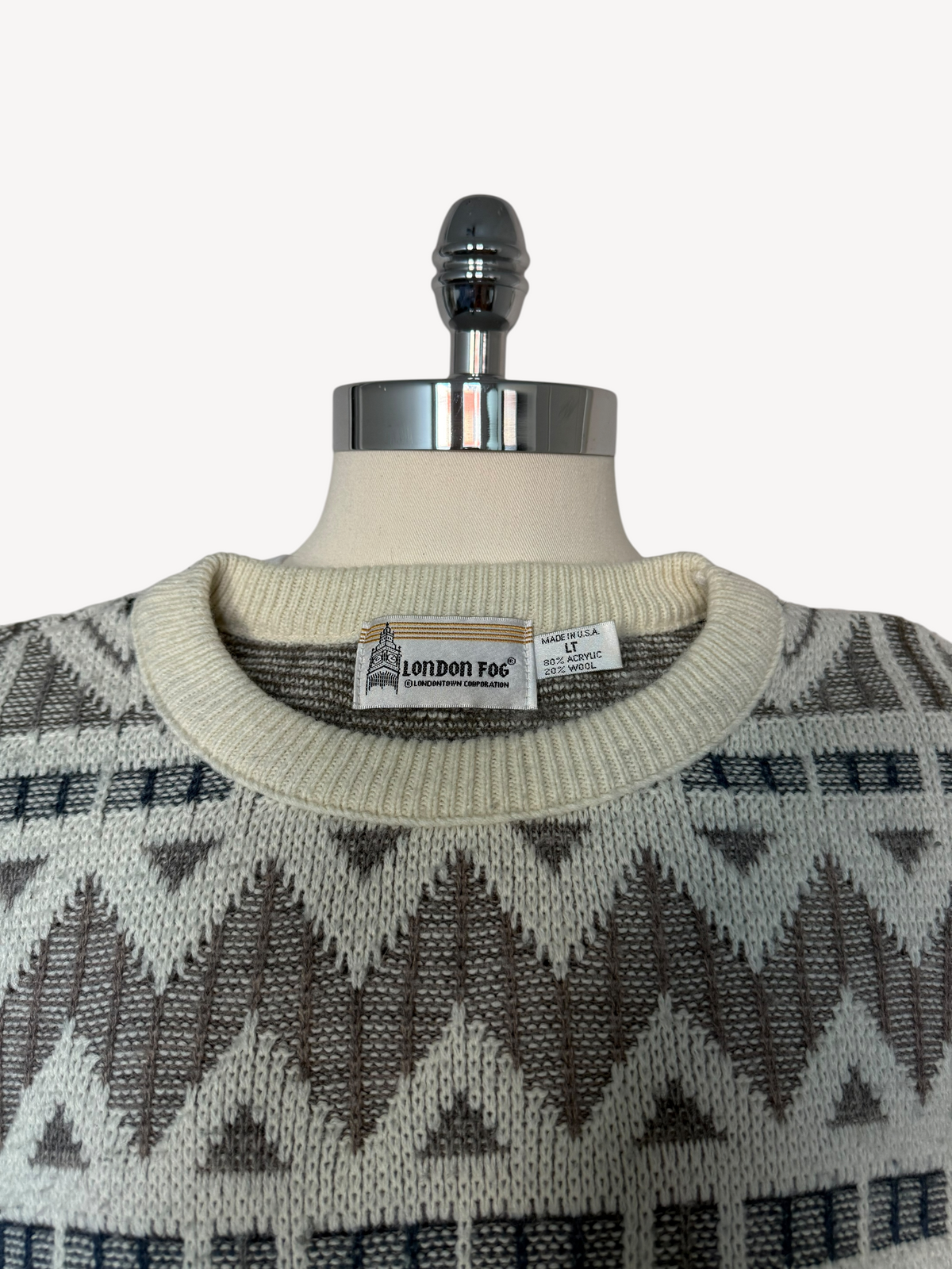 90s London Fog Knit Sweater (LT)