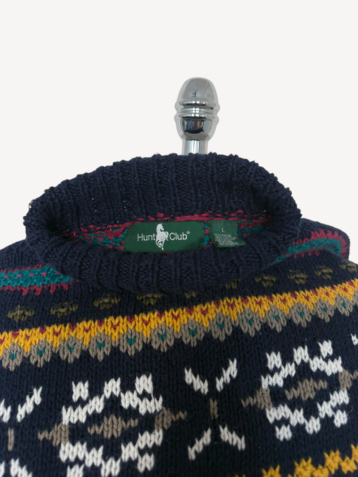 90s Hunts Club Turtleneck Sweater (L)