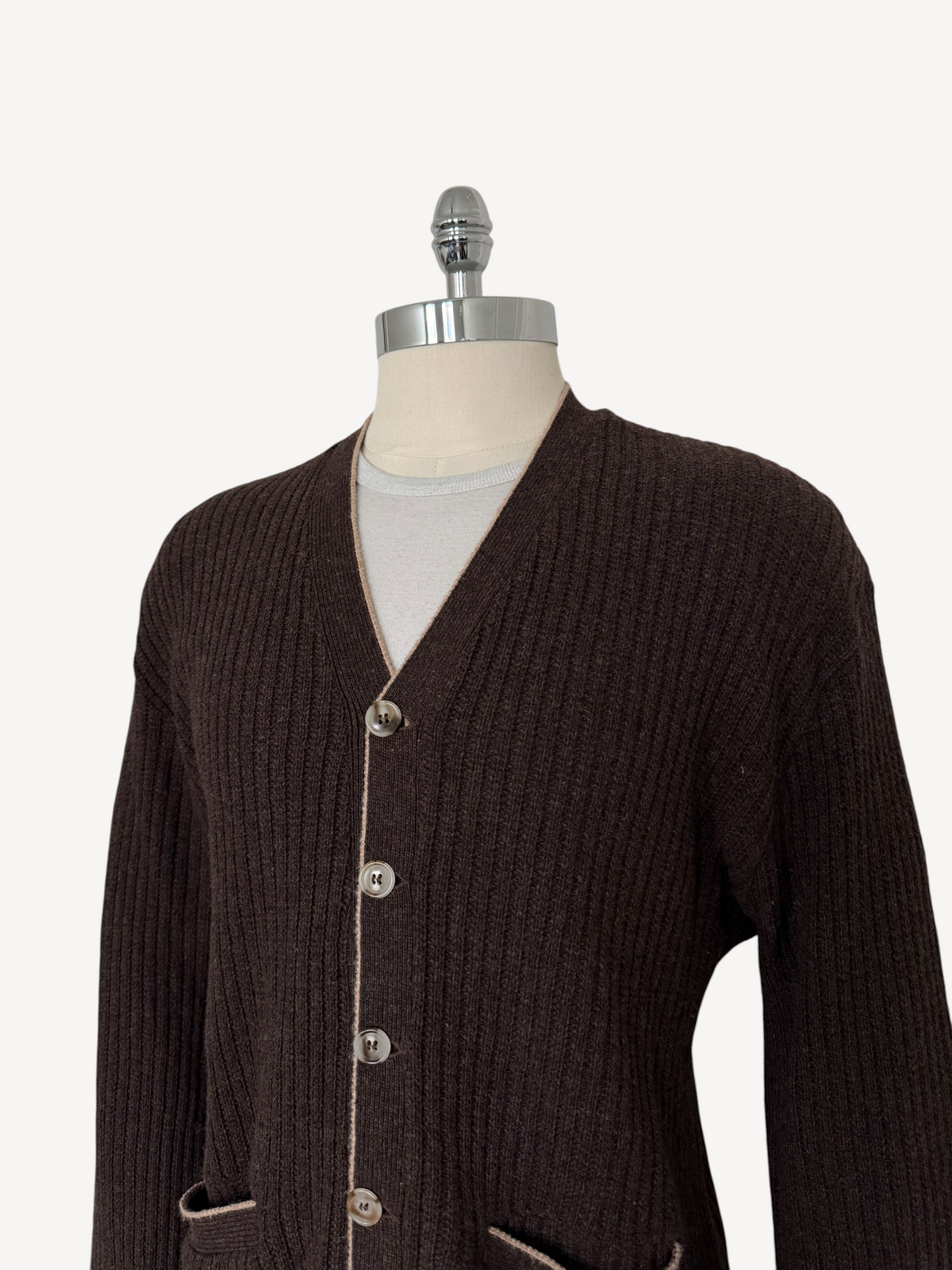 70s Canterbury Wool Cardigan (L)