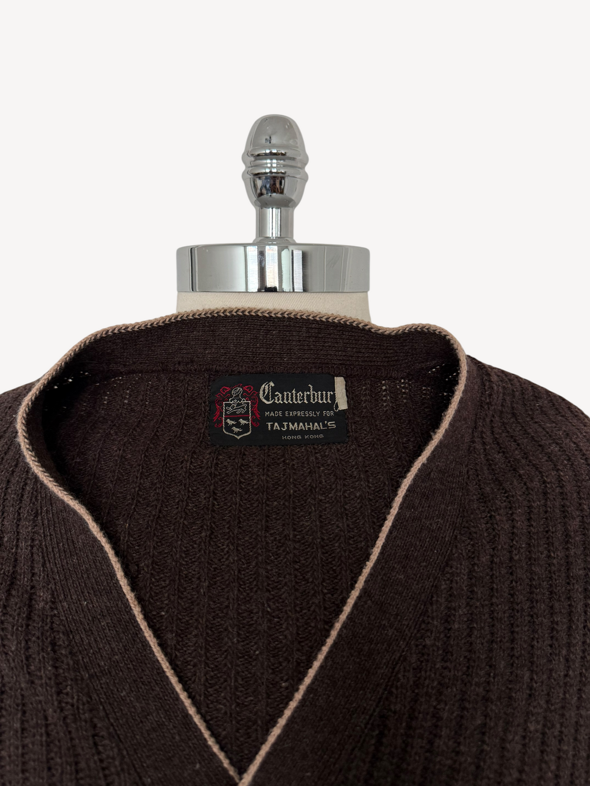 70s Canterbury Wool Cardigan (L)