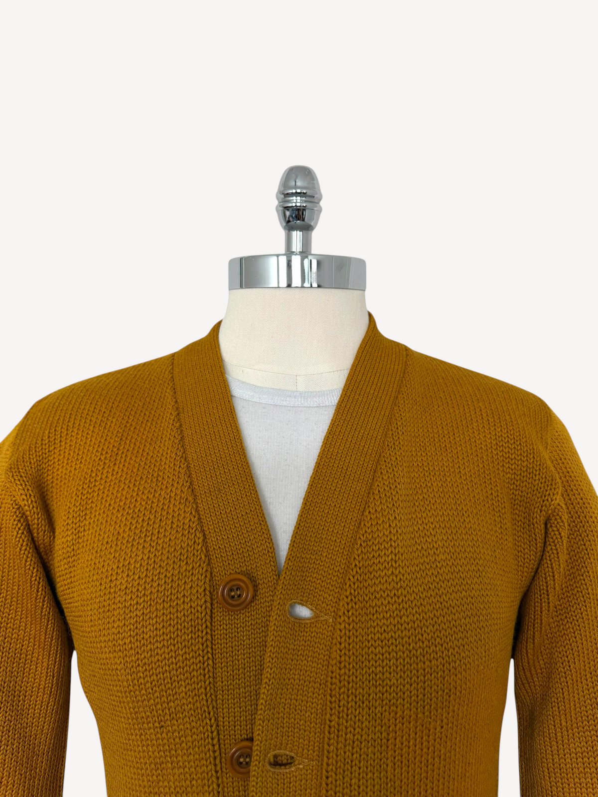 50s Stadium Shaker Wool Cardigan (M)