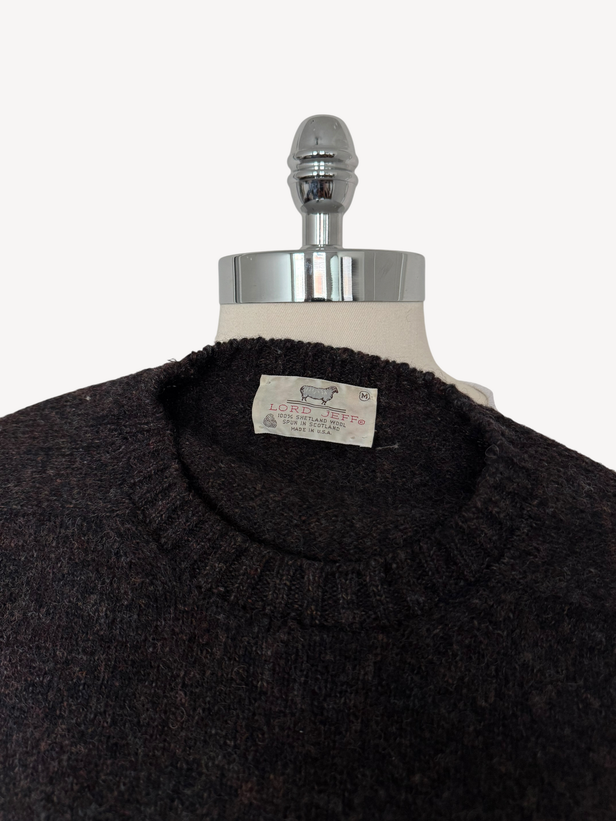 80s Lord Jeff Shetland Wool Sweater (L)