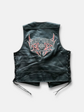 00s Harley Davidson Leather Vest (L)