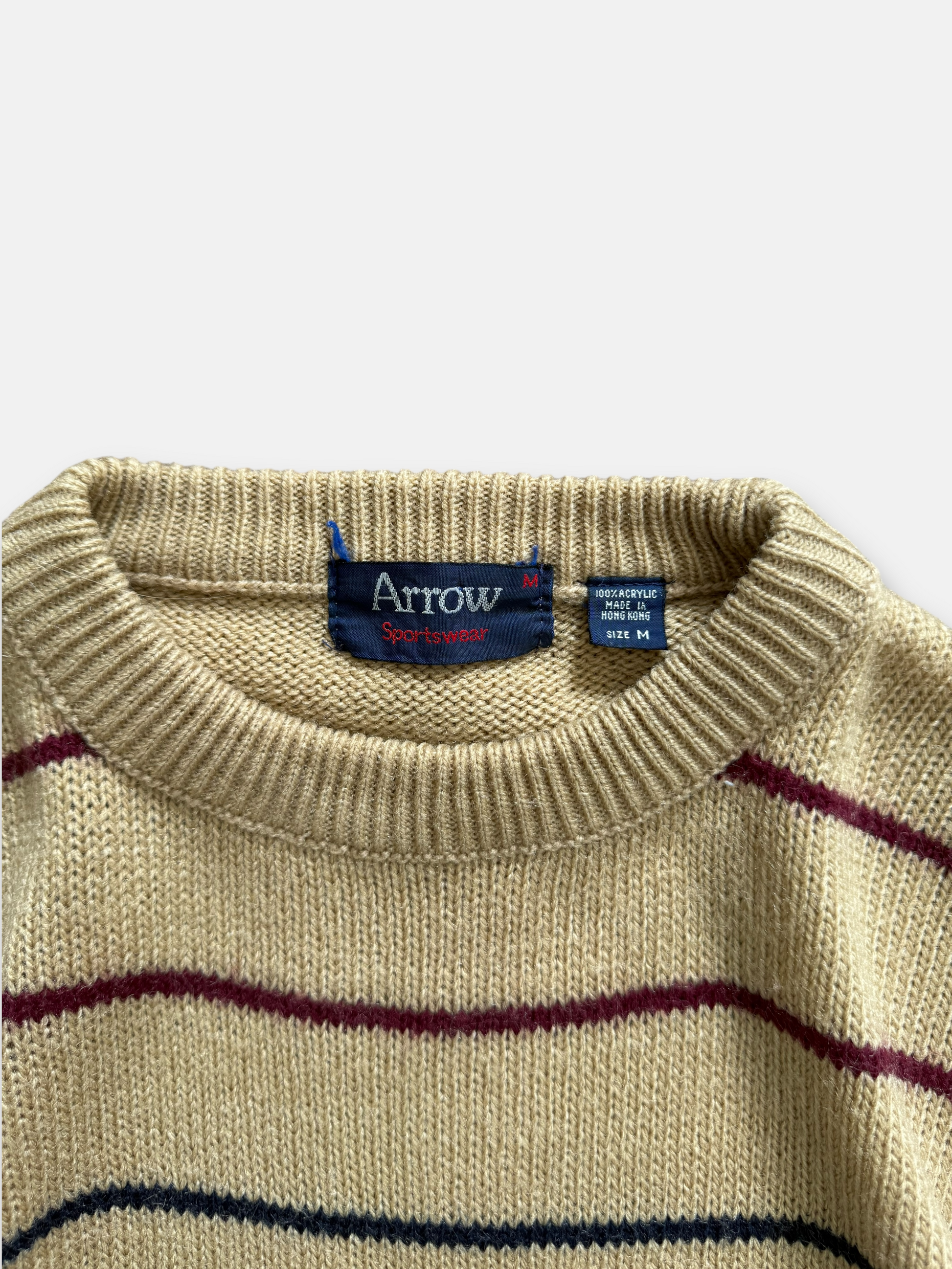 90s Arrow Striped Sweater (M)