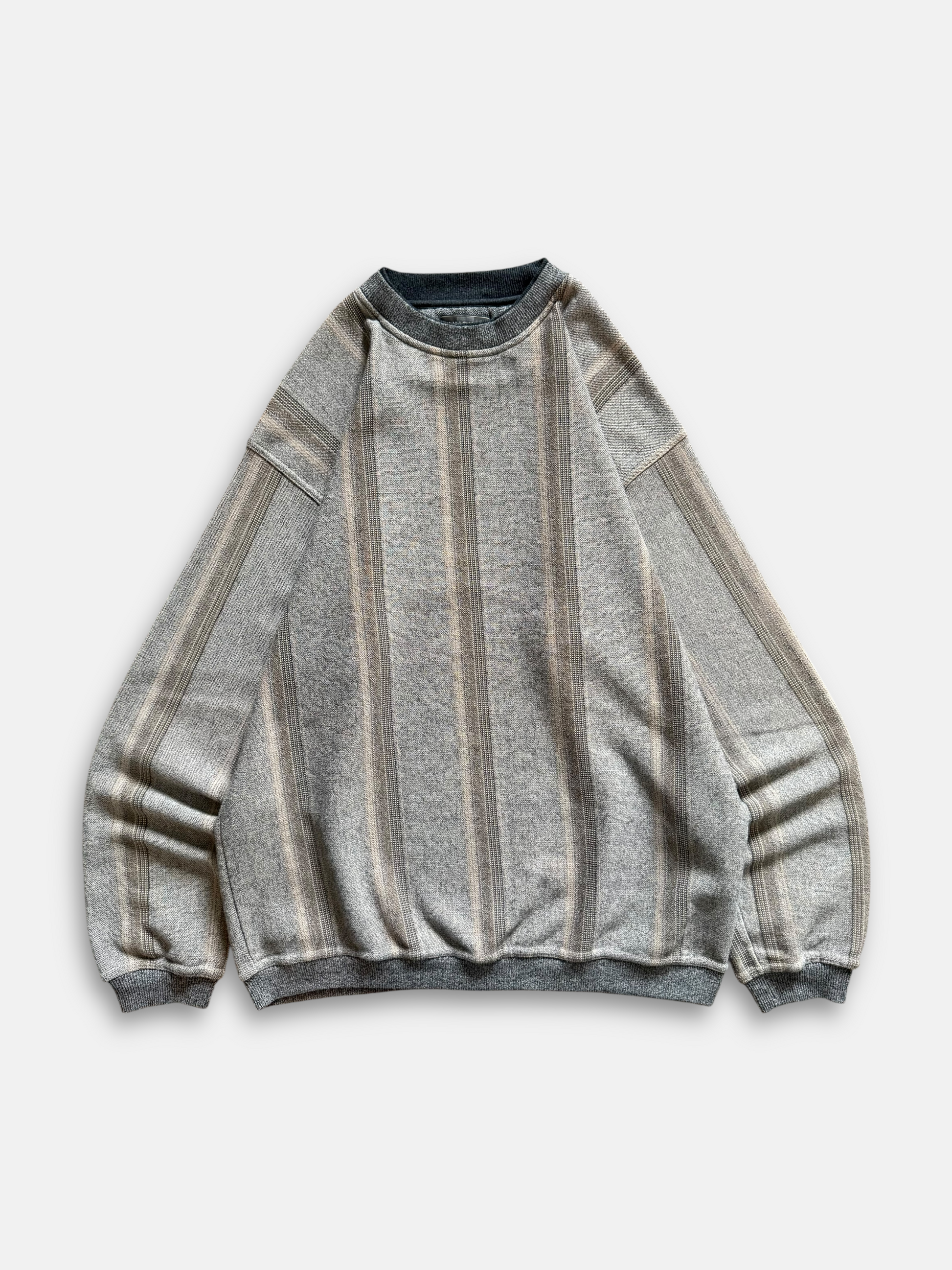 90s Knights Sportswear Striped Sweatshirt (L)