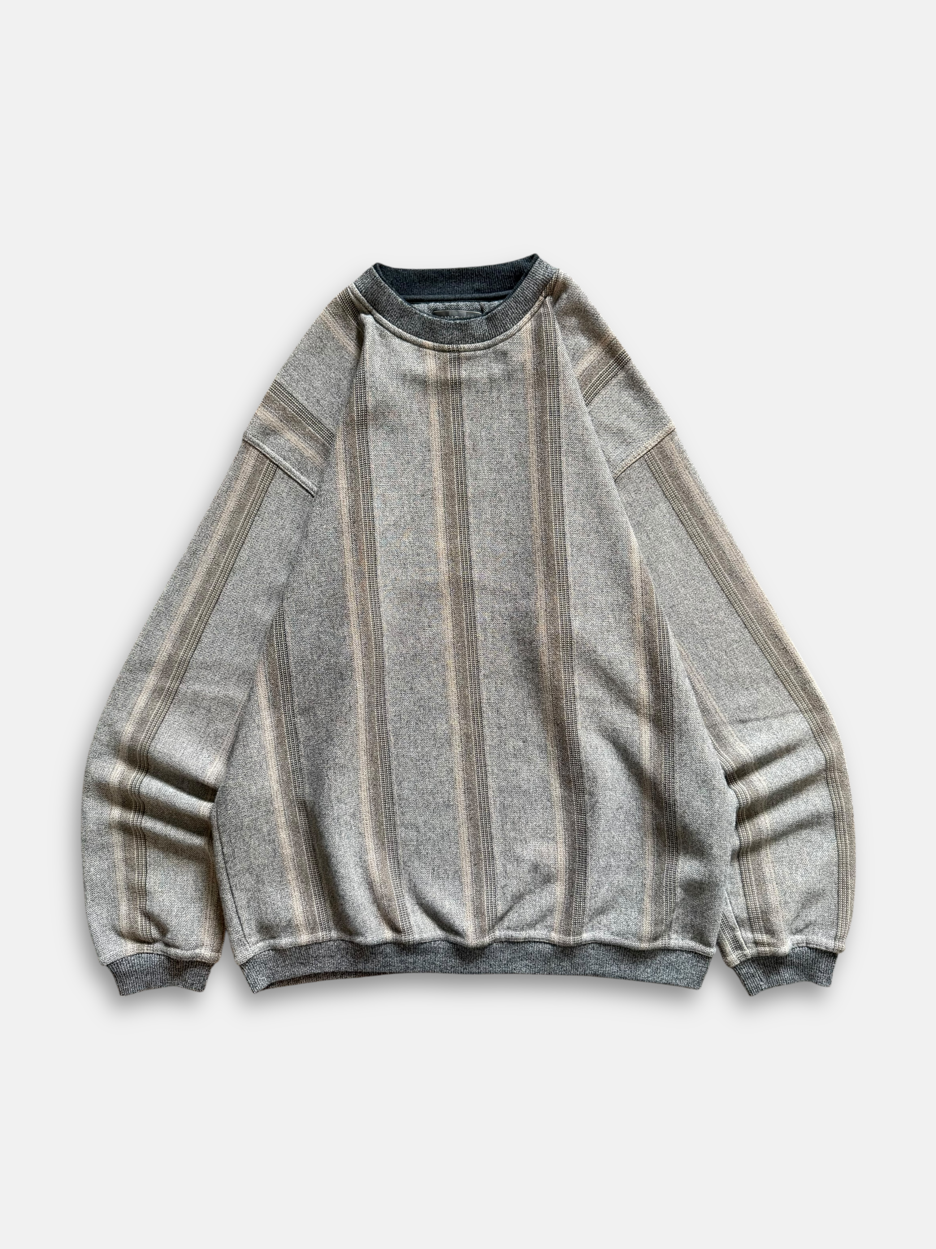 90s Knights Sportswear Striped Sweatshirt (L)
