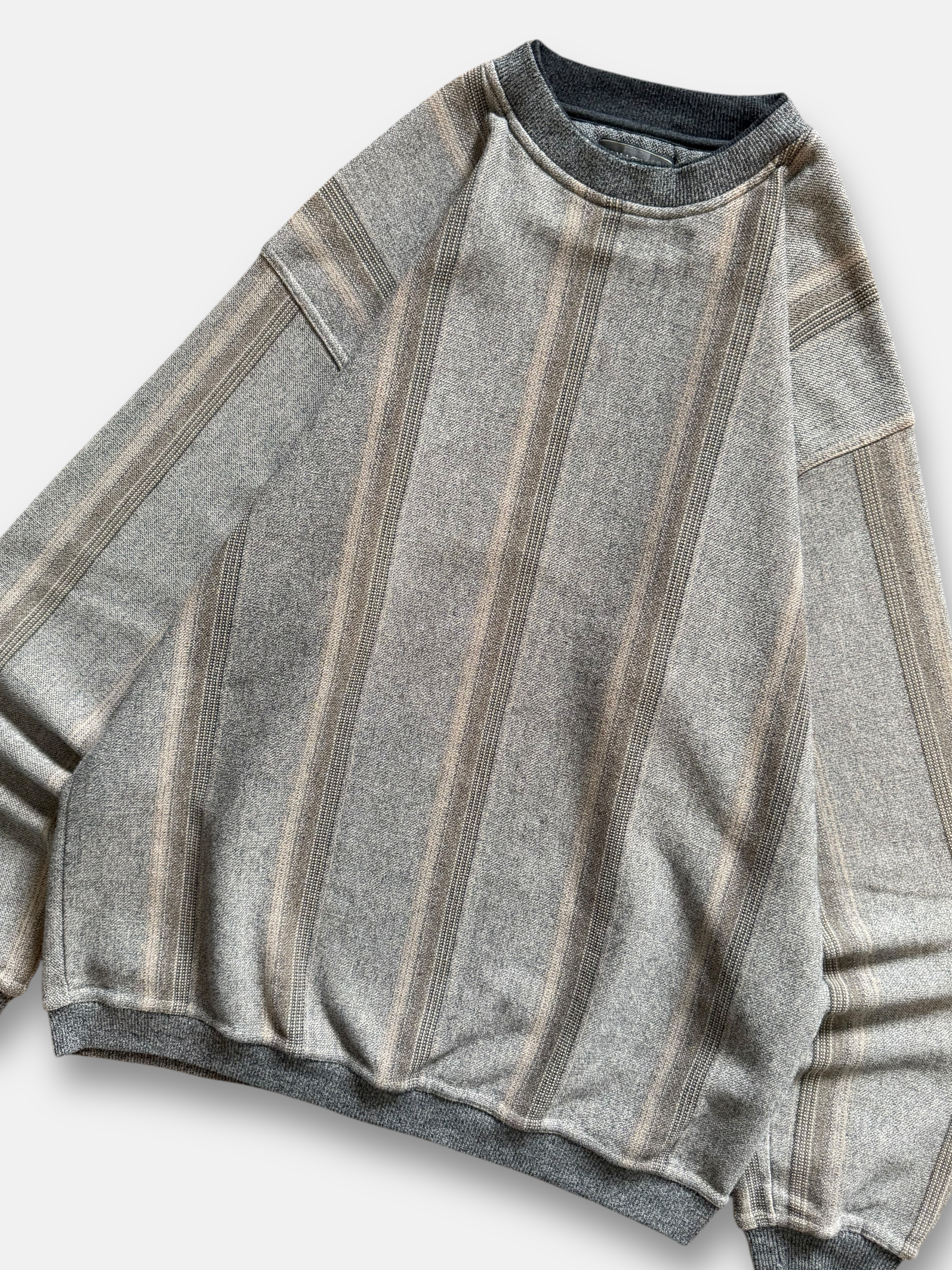 90s Knights Sportswear Striped Sweatshirt (L)