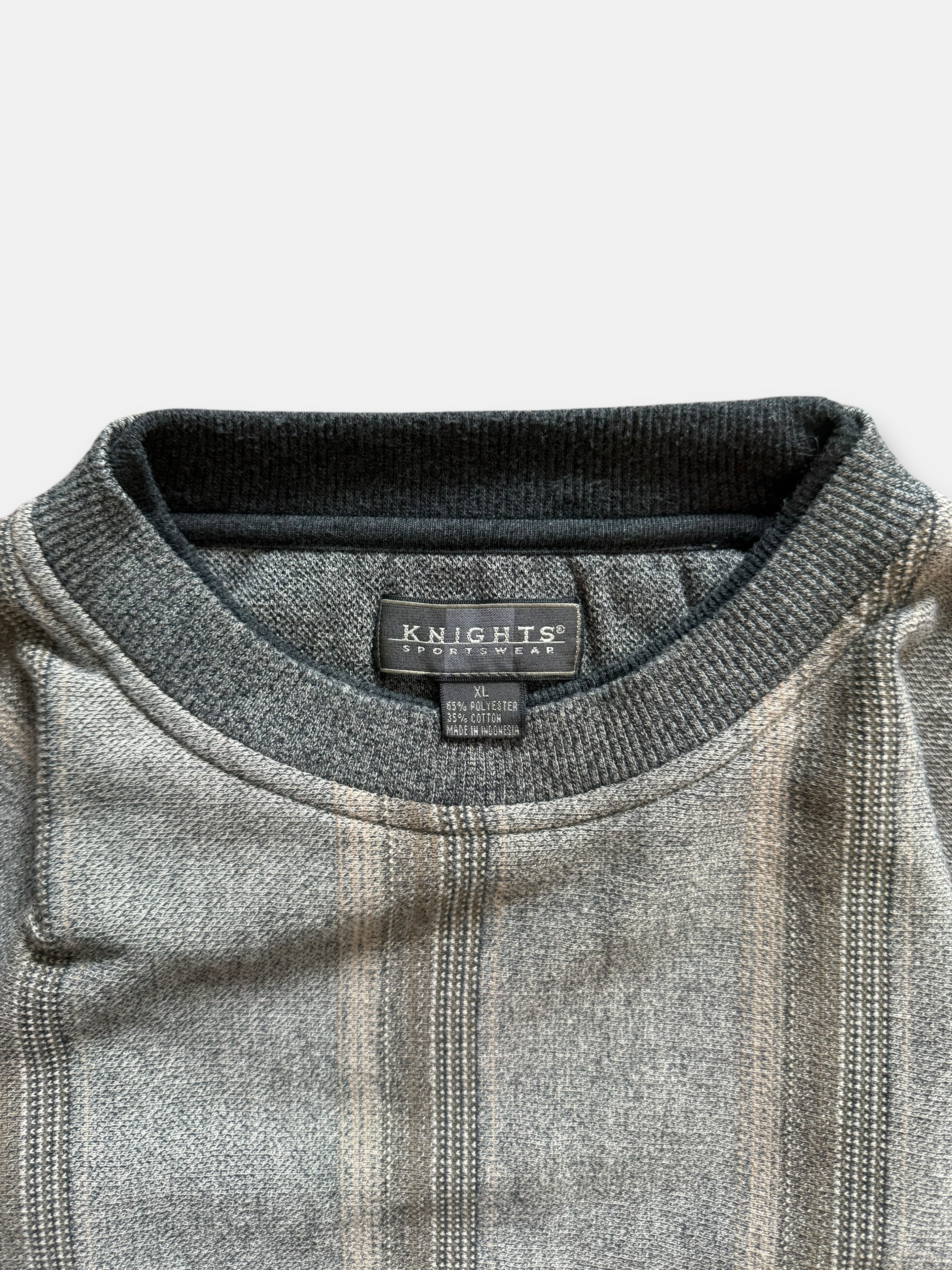 90s Knights Sportswear Striped Sweatshirt (L)