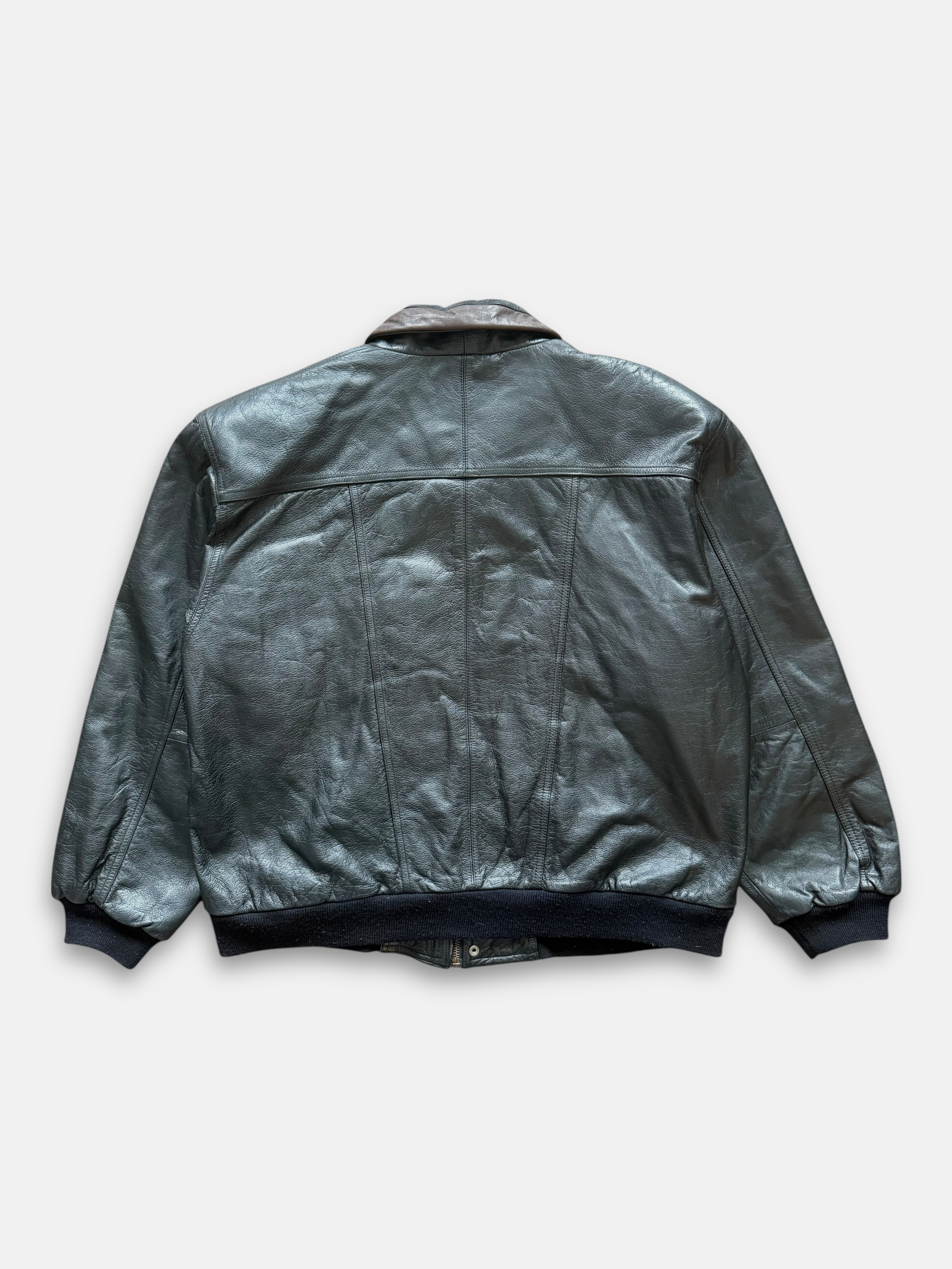 90s Ash Creek Trading Leather Jacket (XL)