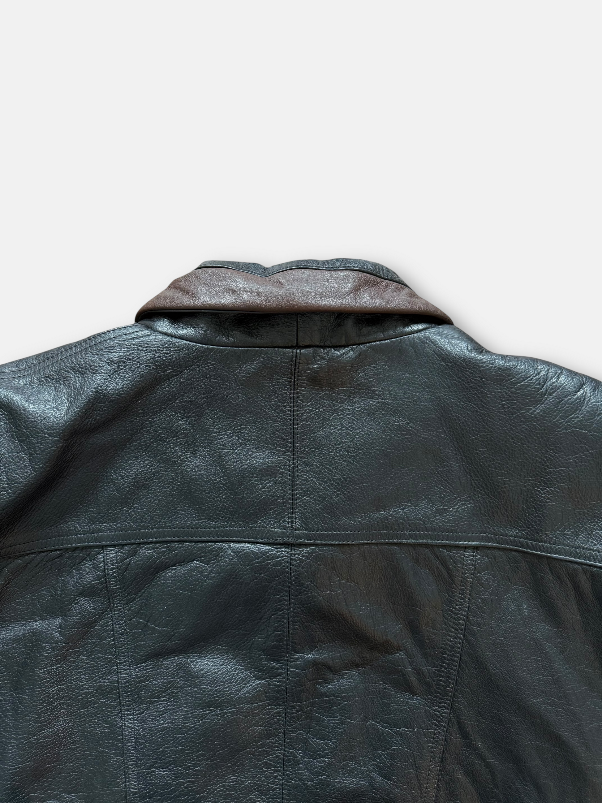 90s Ash Creek Trading Leather Jacket (XL)