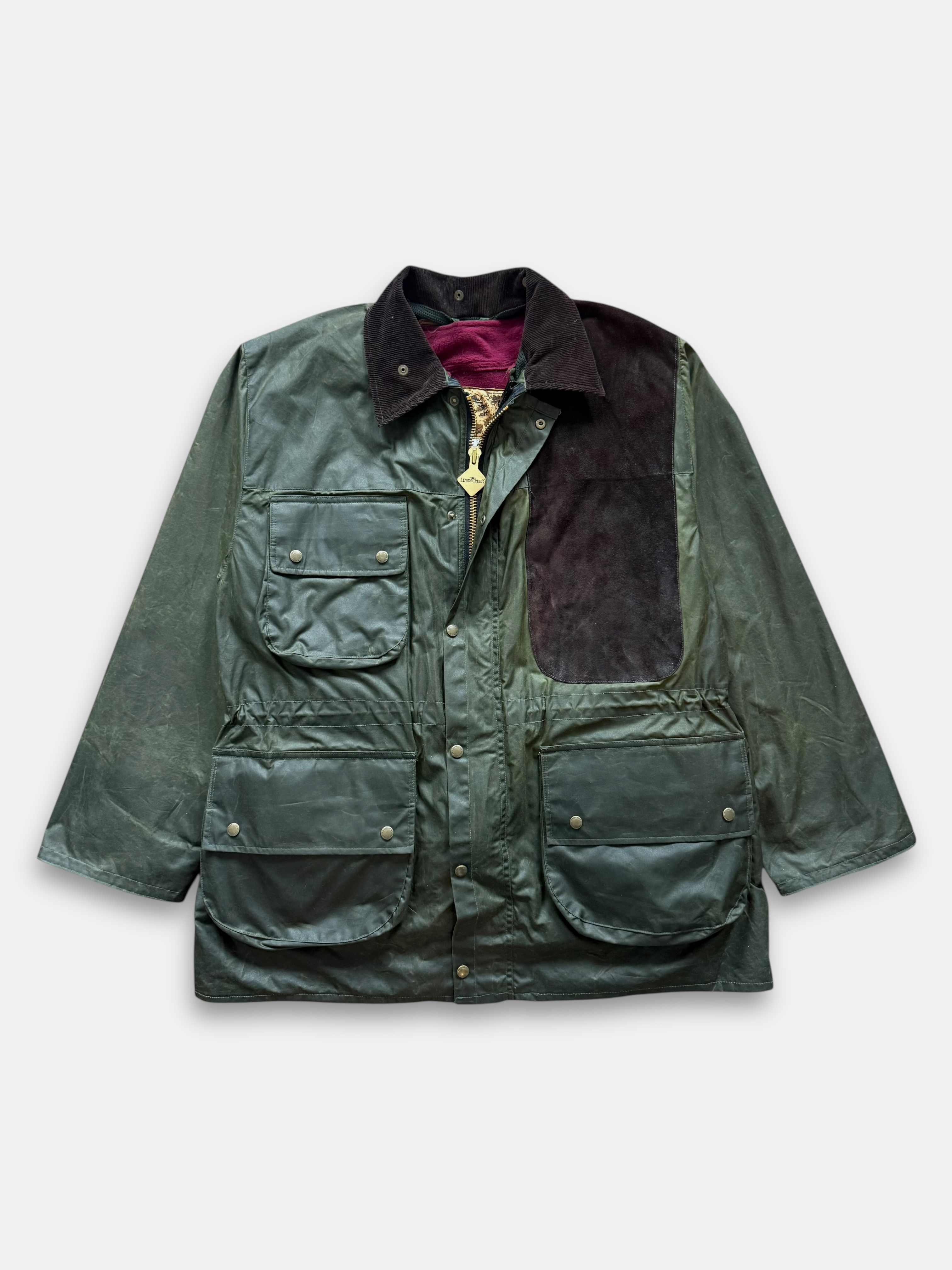 90s Lewis Creek Waxed Hunting Field Coat (XL)