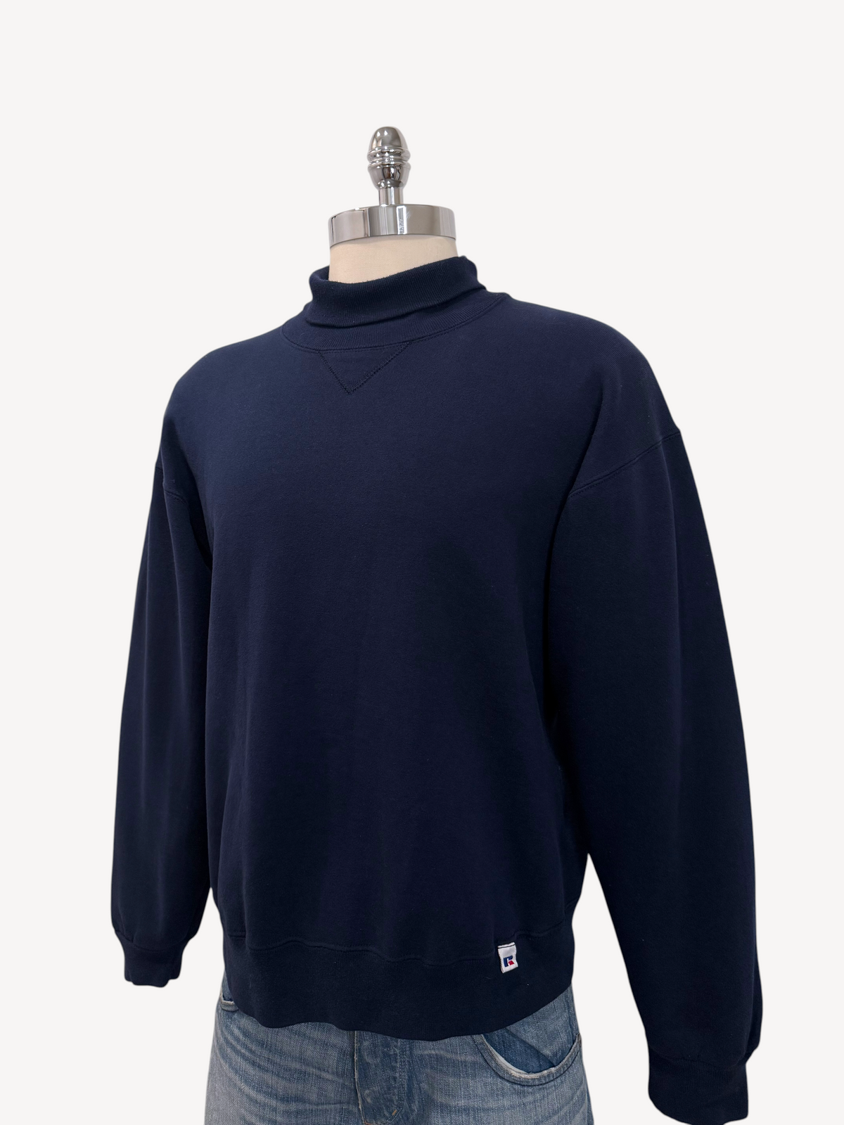 90s Russell Athletic Turtleneck Sweatshirt (L)