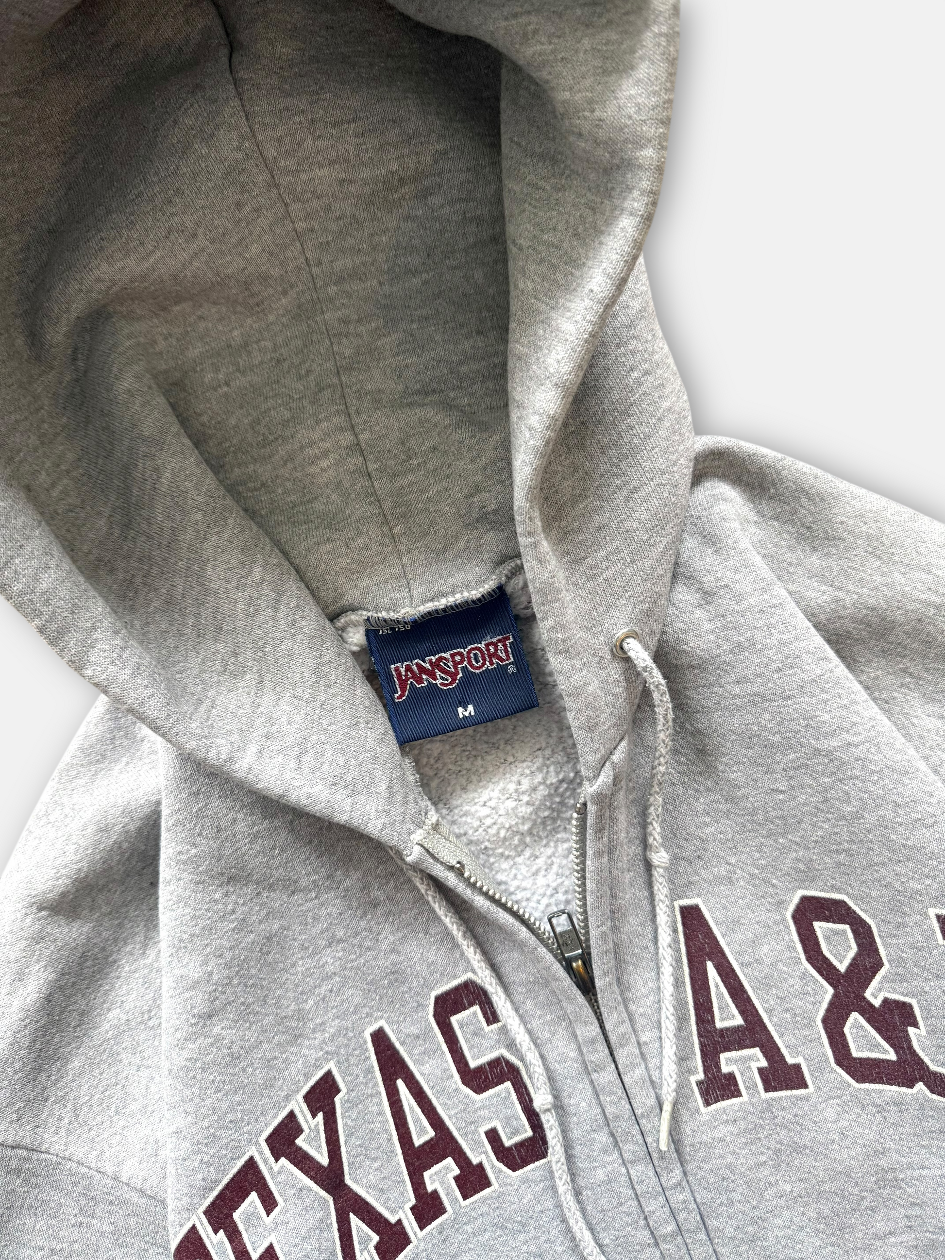 90s Texas A&M Zip-Up Hoodie (M)