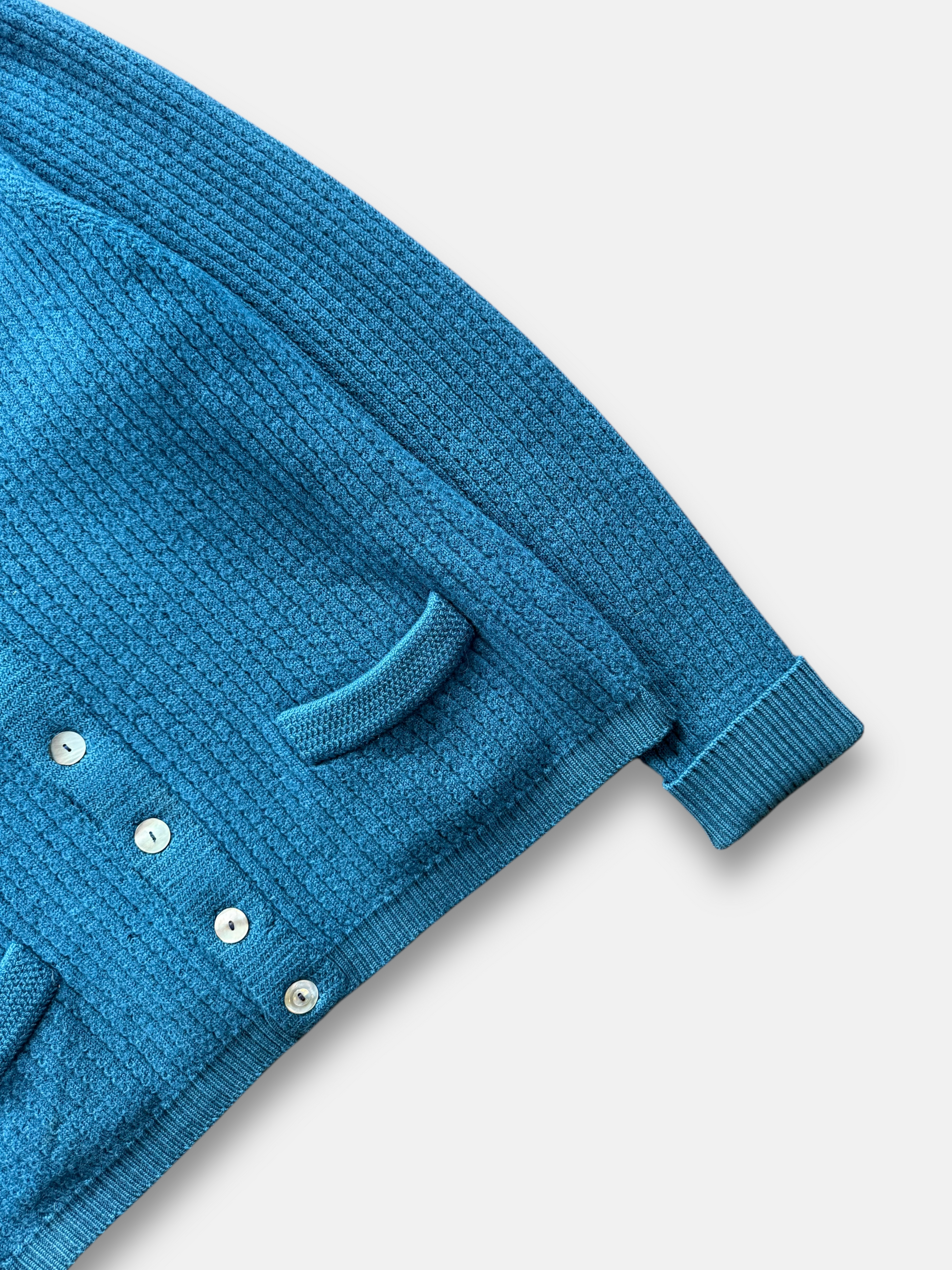 70s Pure Wool Cardigan (M)