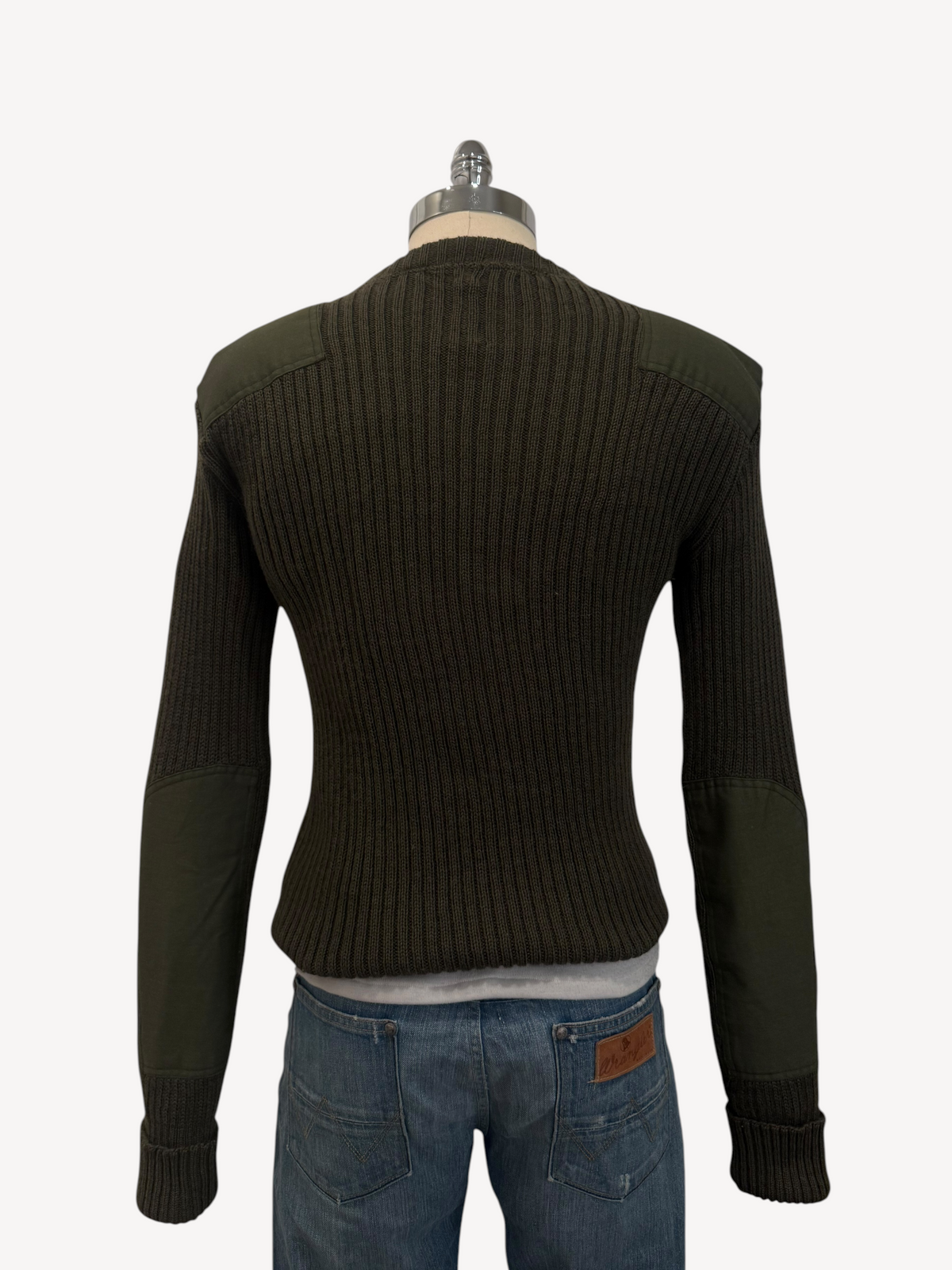 90s USMC Ribbed Wool Sweater (L)