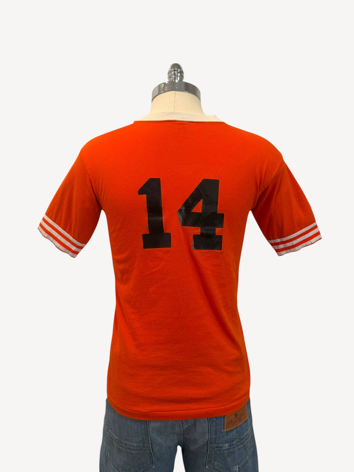 70s Sportswear V-Neck Jersey Tee (M)