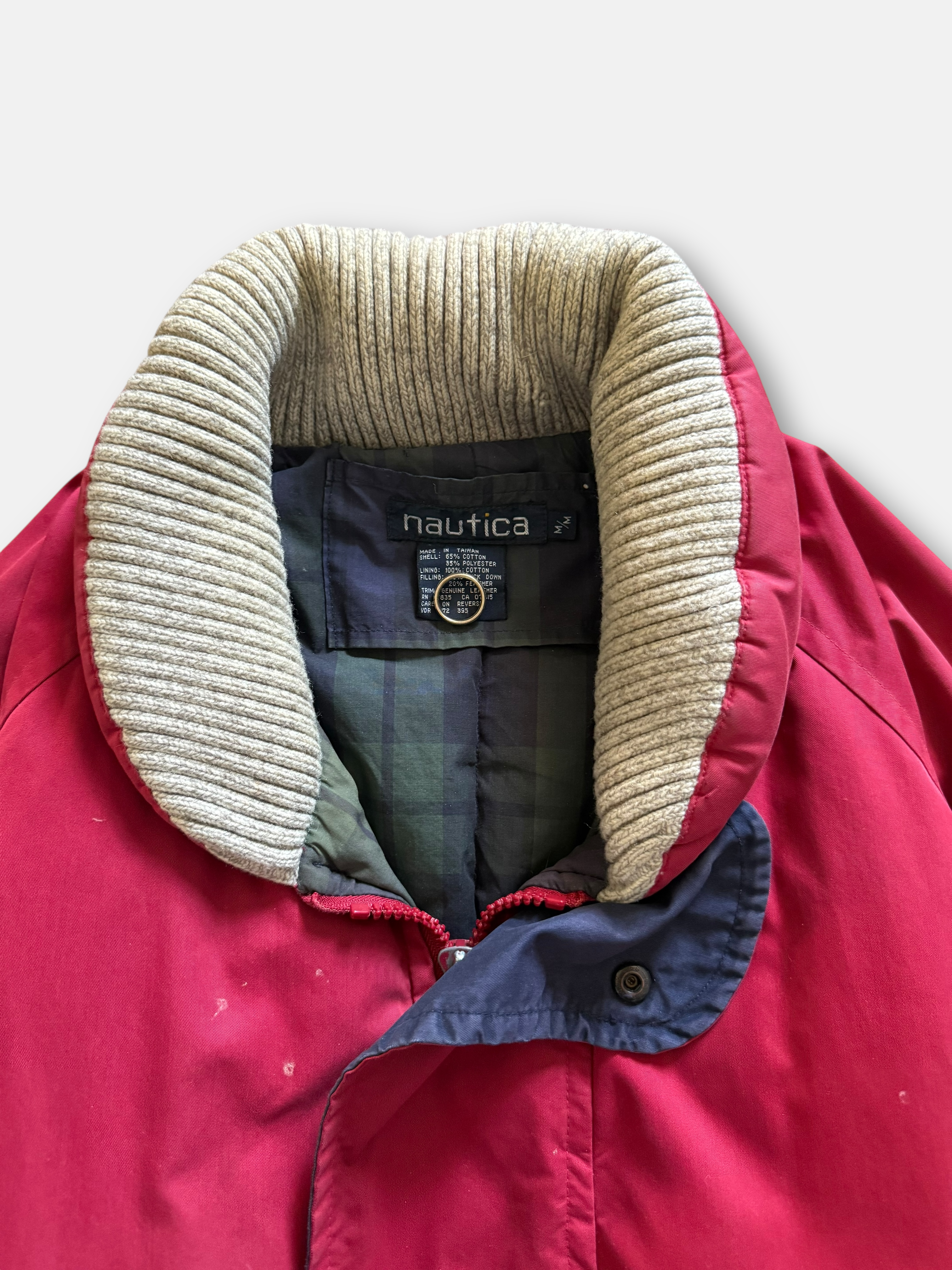 90s Down Puffer Bomber Jacket (L)