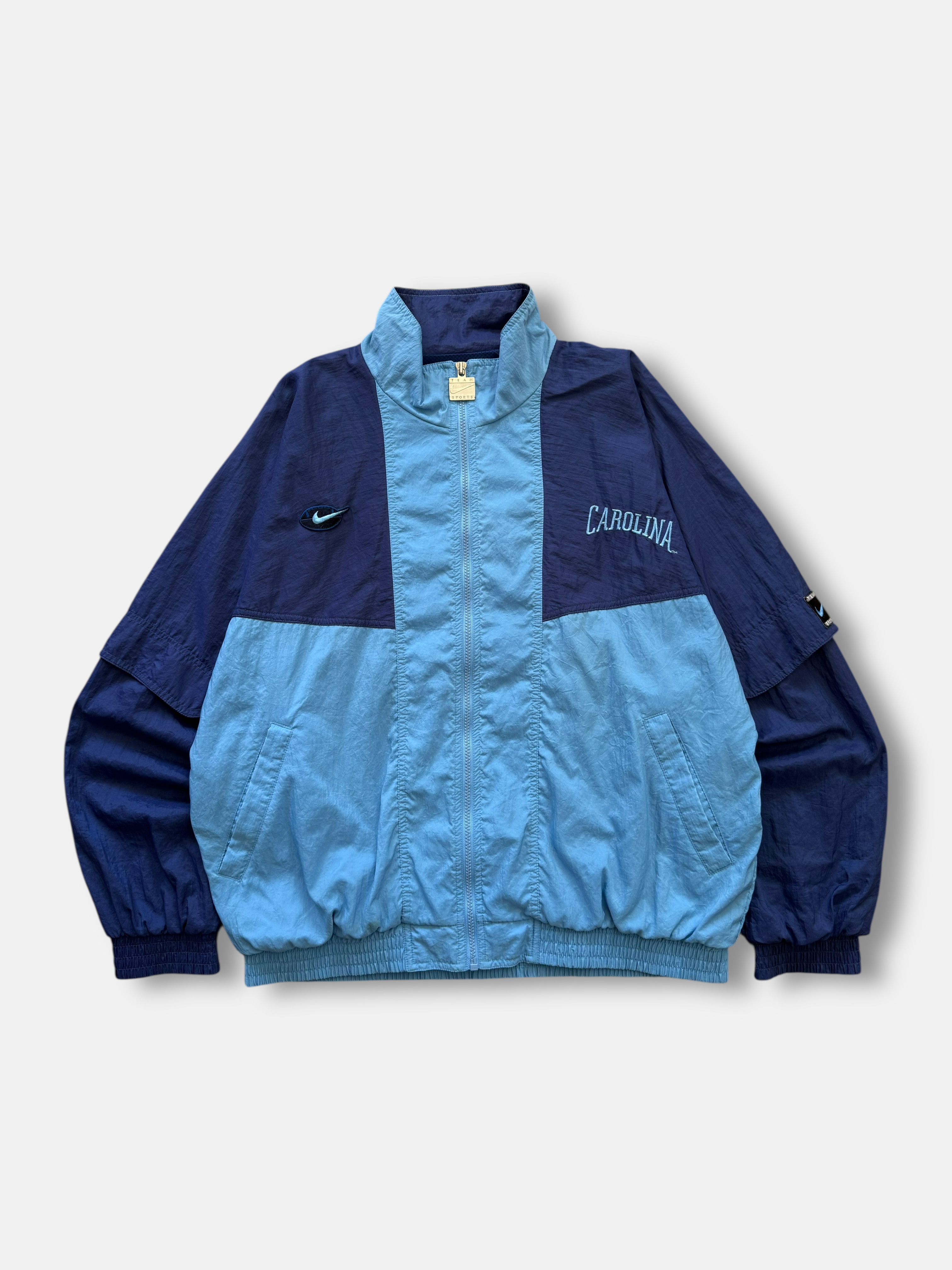90s Nike x UNC Football Windbreaker (XL)
