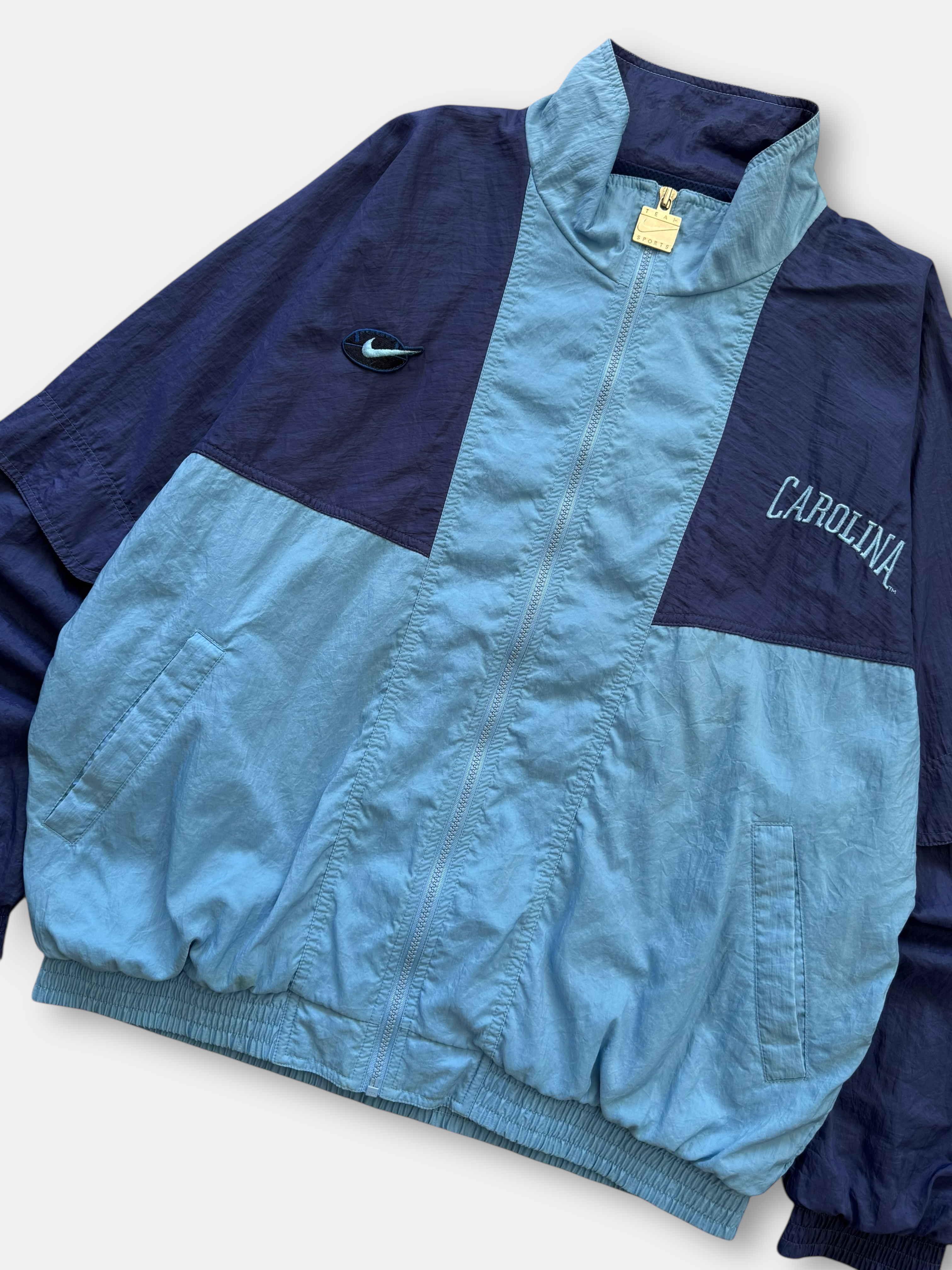 90s Nike x UNC Football Windbreaker (XL)