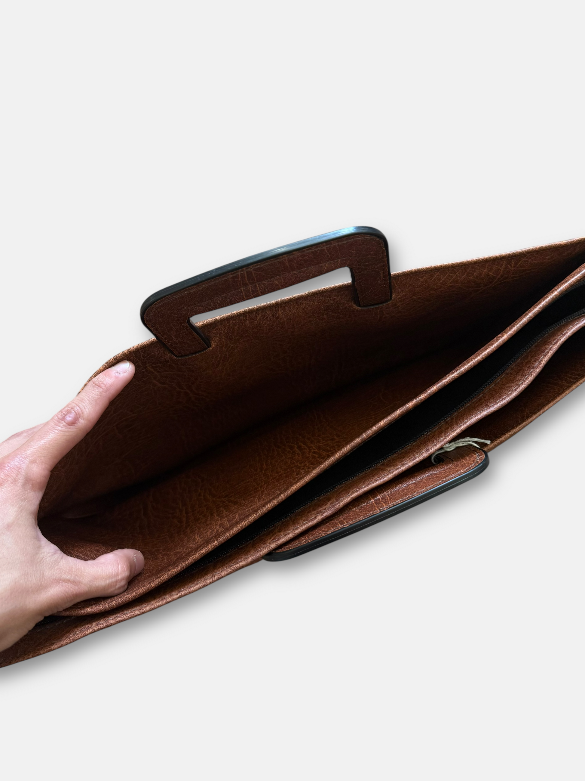 90s Leather Laptop Bag (16.5x11)