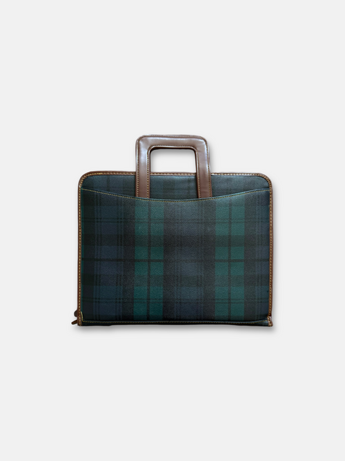 90s Polo Ralph Lauren Plaid Ring Binder (14x10.5)