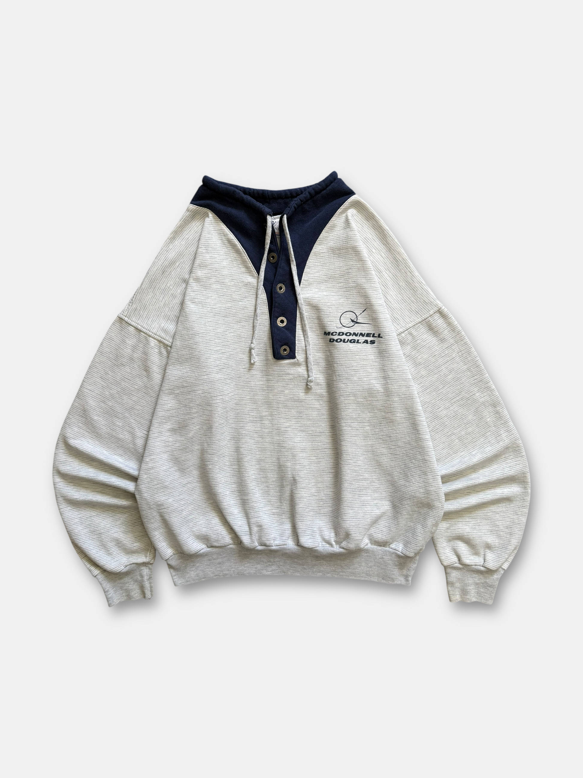 80s McDonnell Douglas Henley Sweatshirt (M)