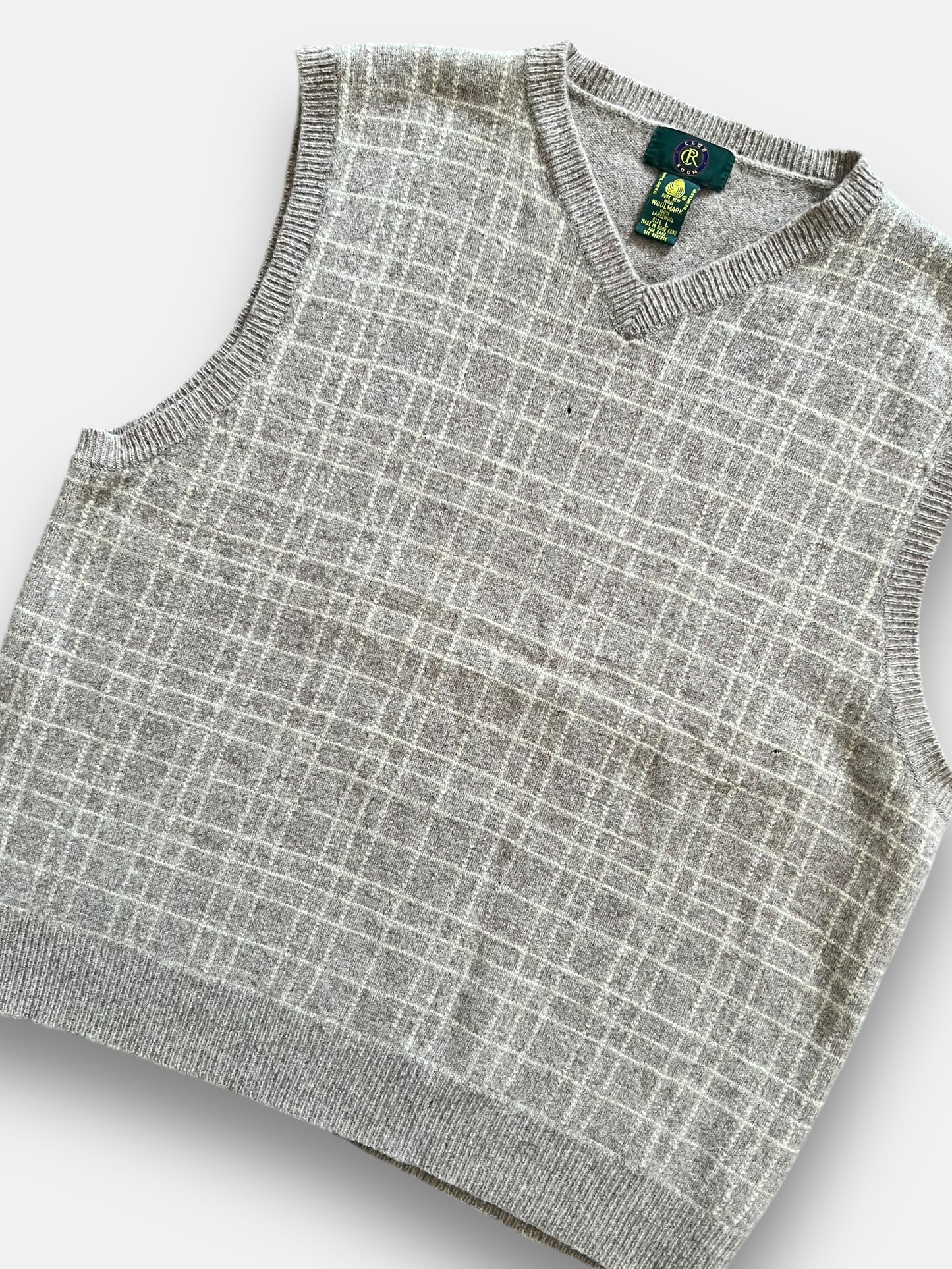 90s Pure Wool Sweater Vest (L)