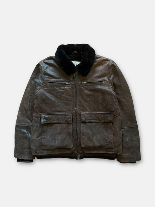 Wilsons Leather Everleigh Faux Fur Bomber Jacket (XL)