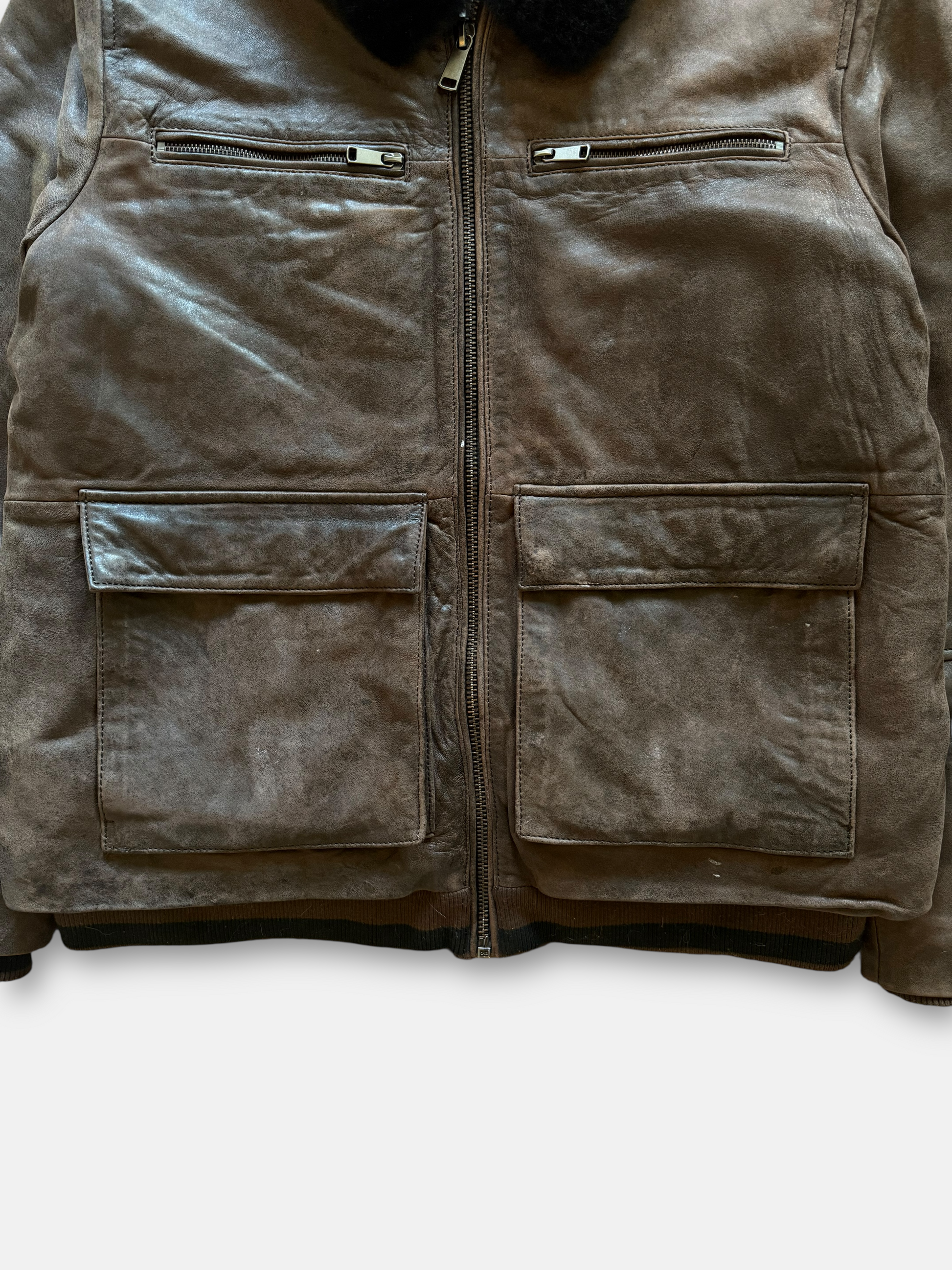 Wilsons Leather Everleigh Faux Fur Bomber Jacket (XL)