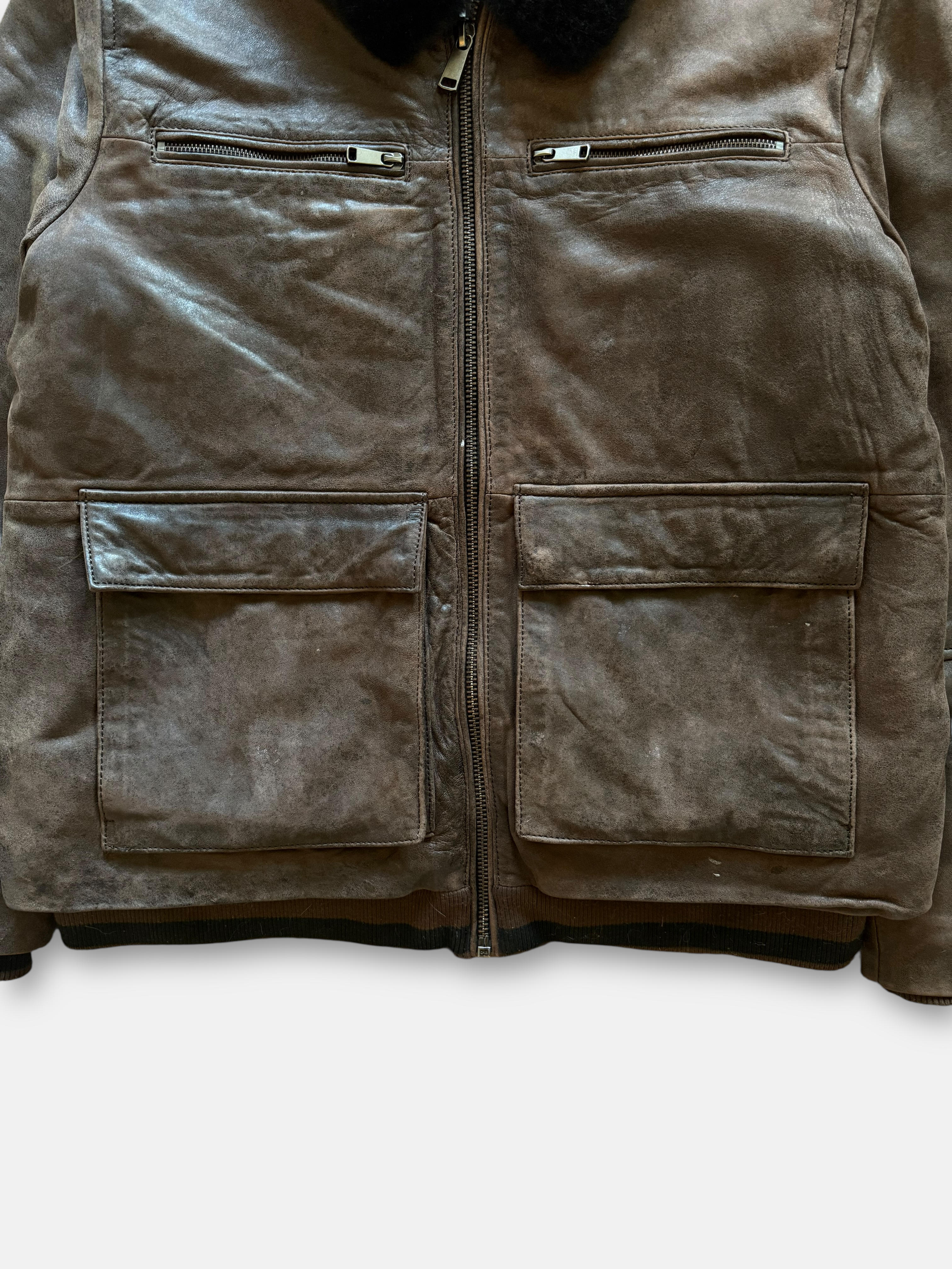 Wilsons Leather Everleigh Faux Fur Bomber Jacket (XL)