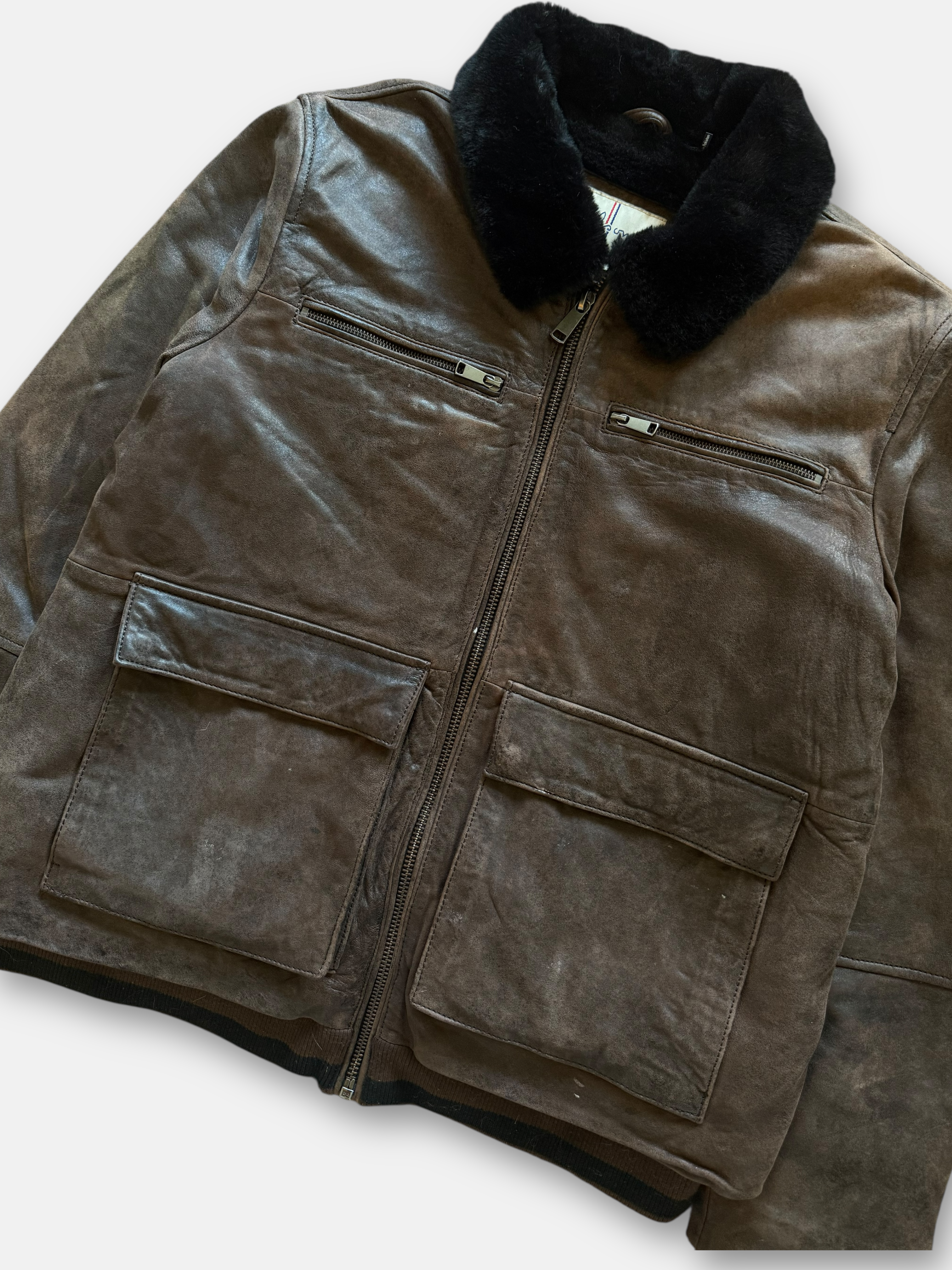 Wilsons Leather Everleigh Faux Fur Bomber Jacket (XL)