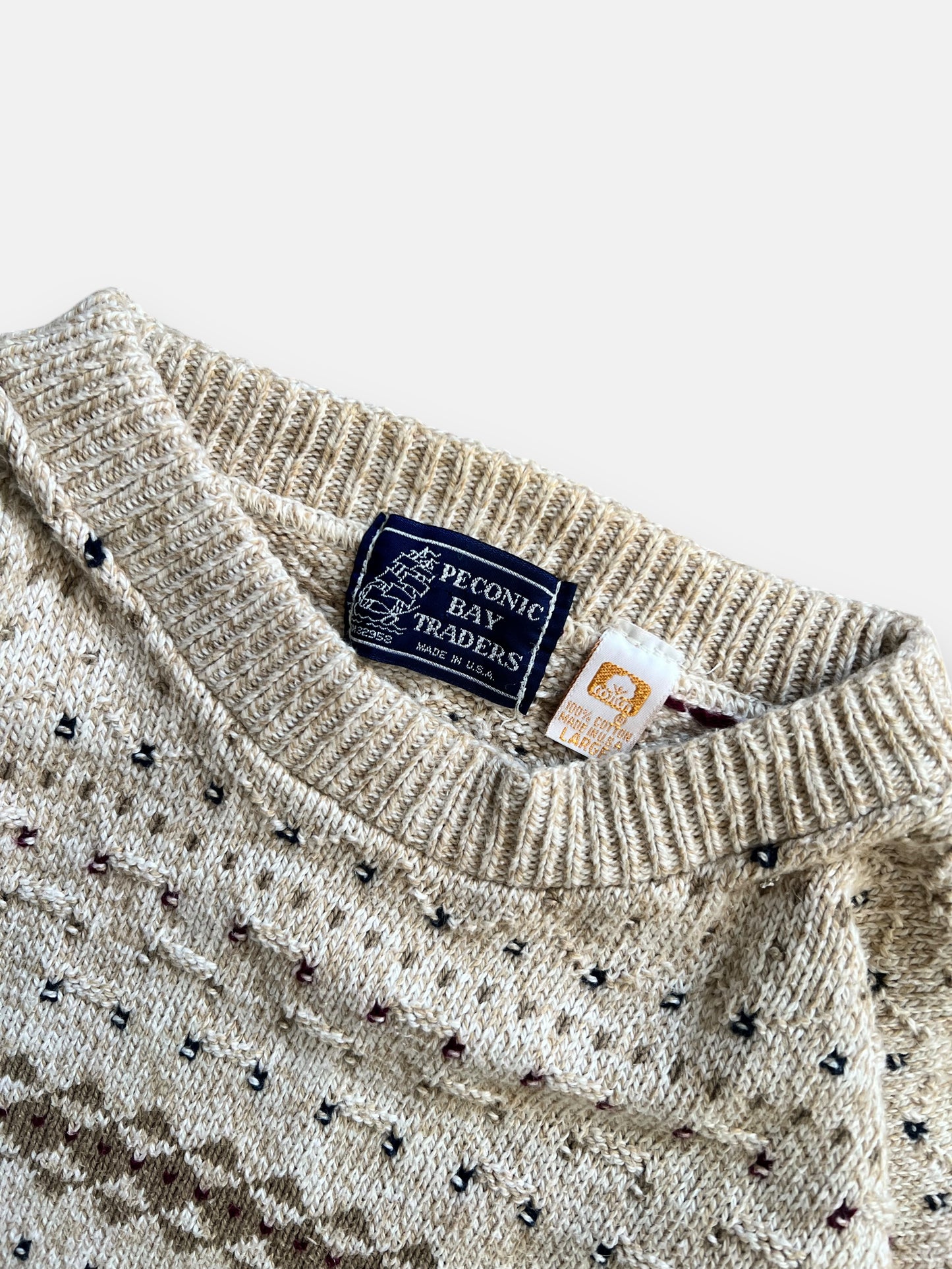 90s Peconic Bay Traders Knit (L)