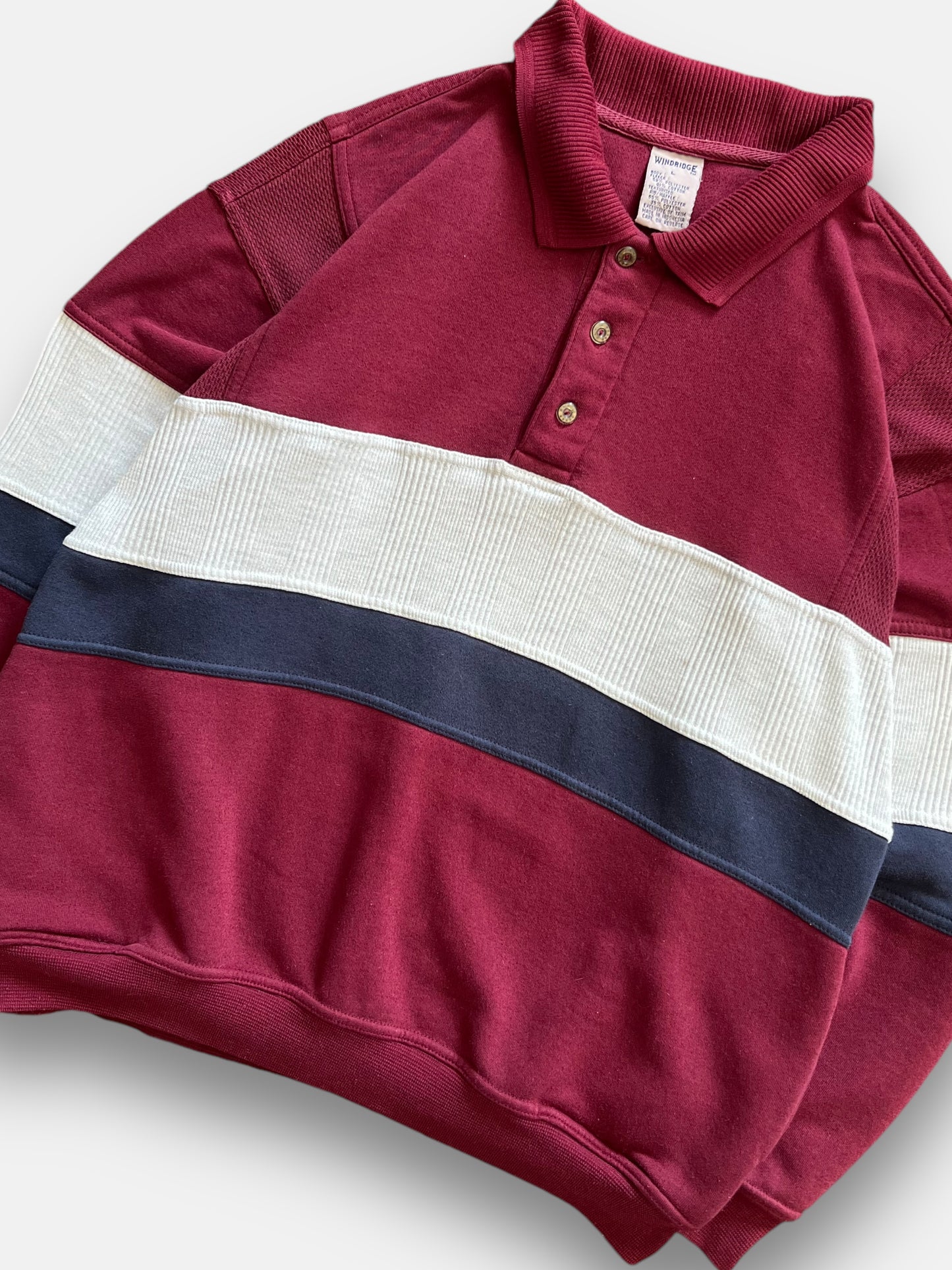 90s Windridge Henley Sweatshirt (M)