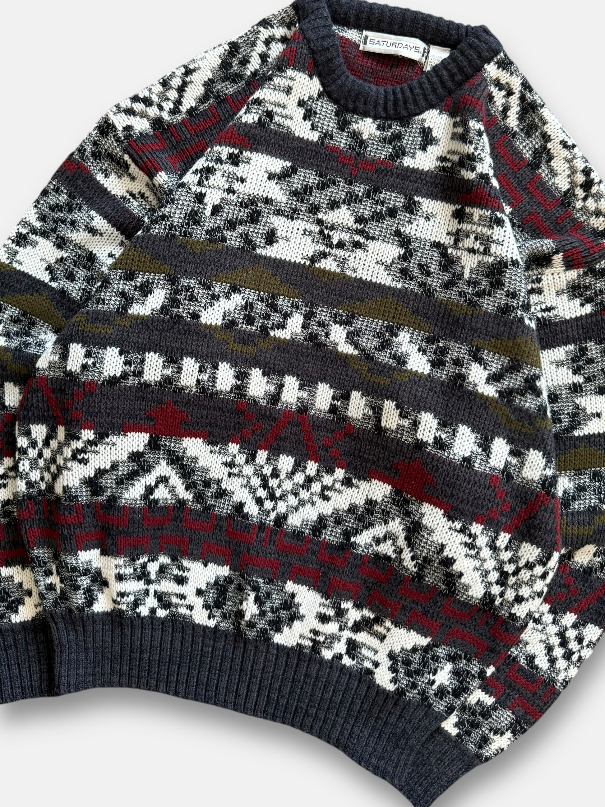 90s Saturdays Knit Sweater (L)