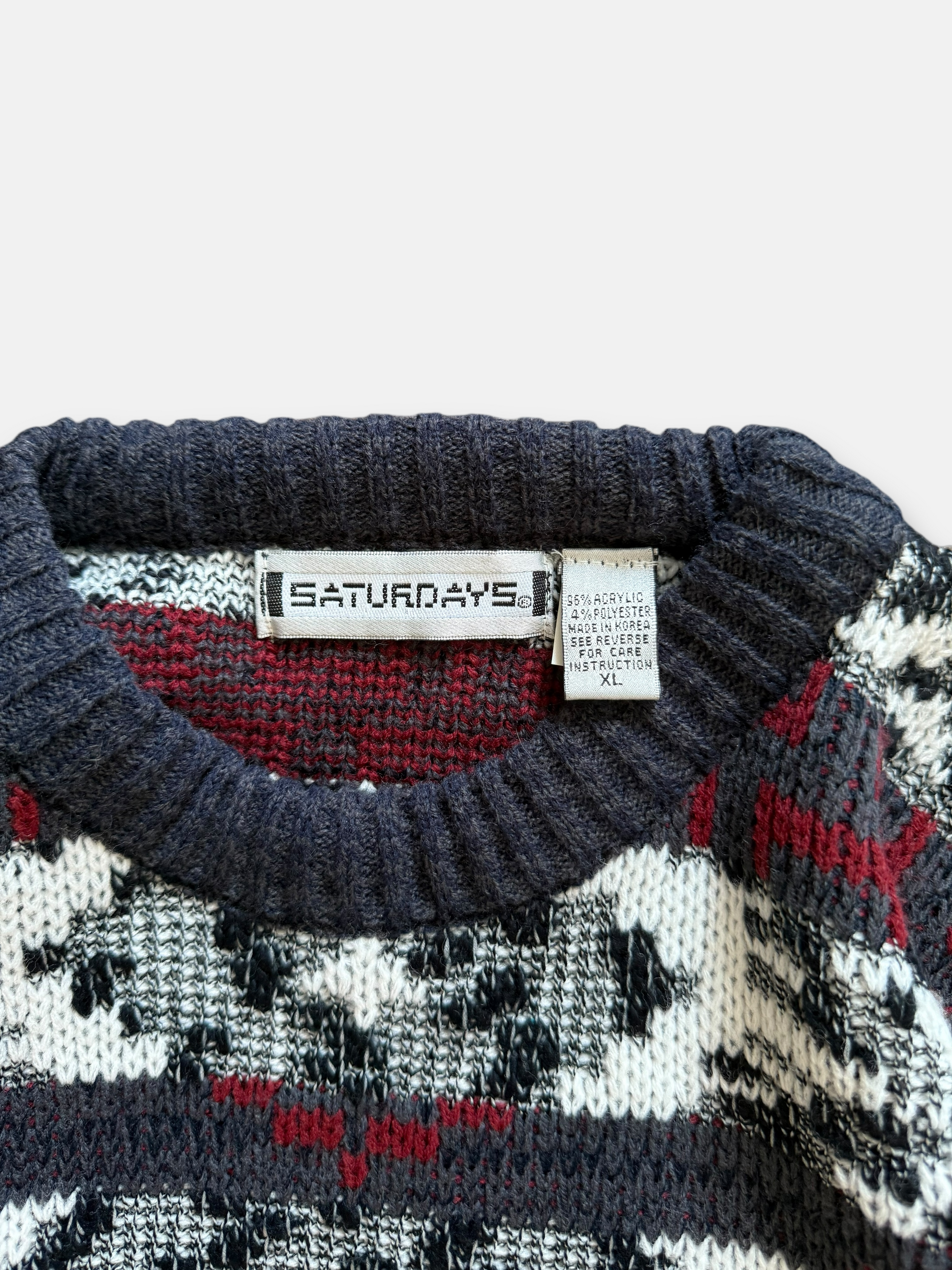 90s Saturdays Knit Sweater (L)