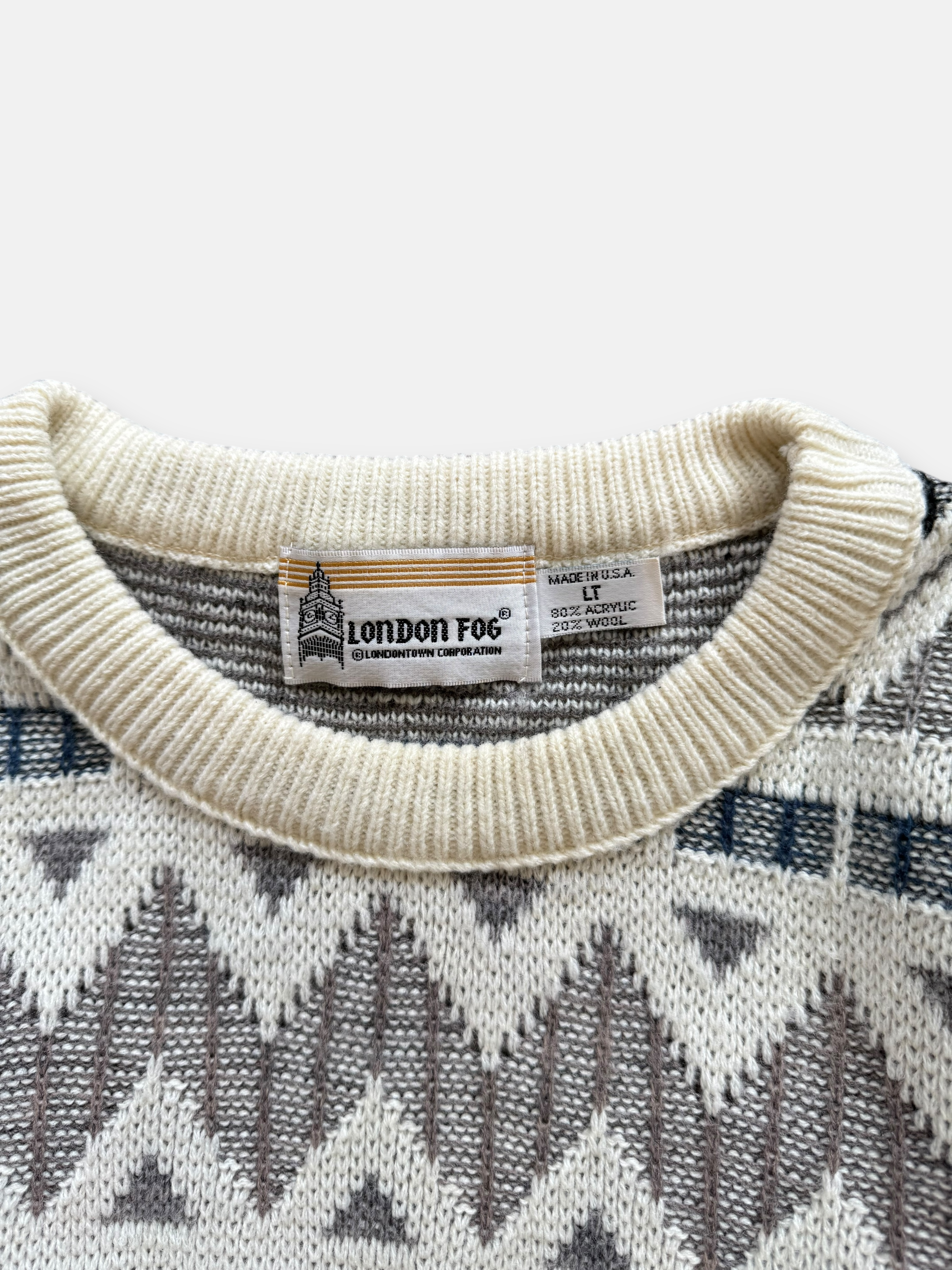90s London Fog Knit Sweater (LT)