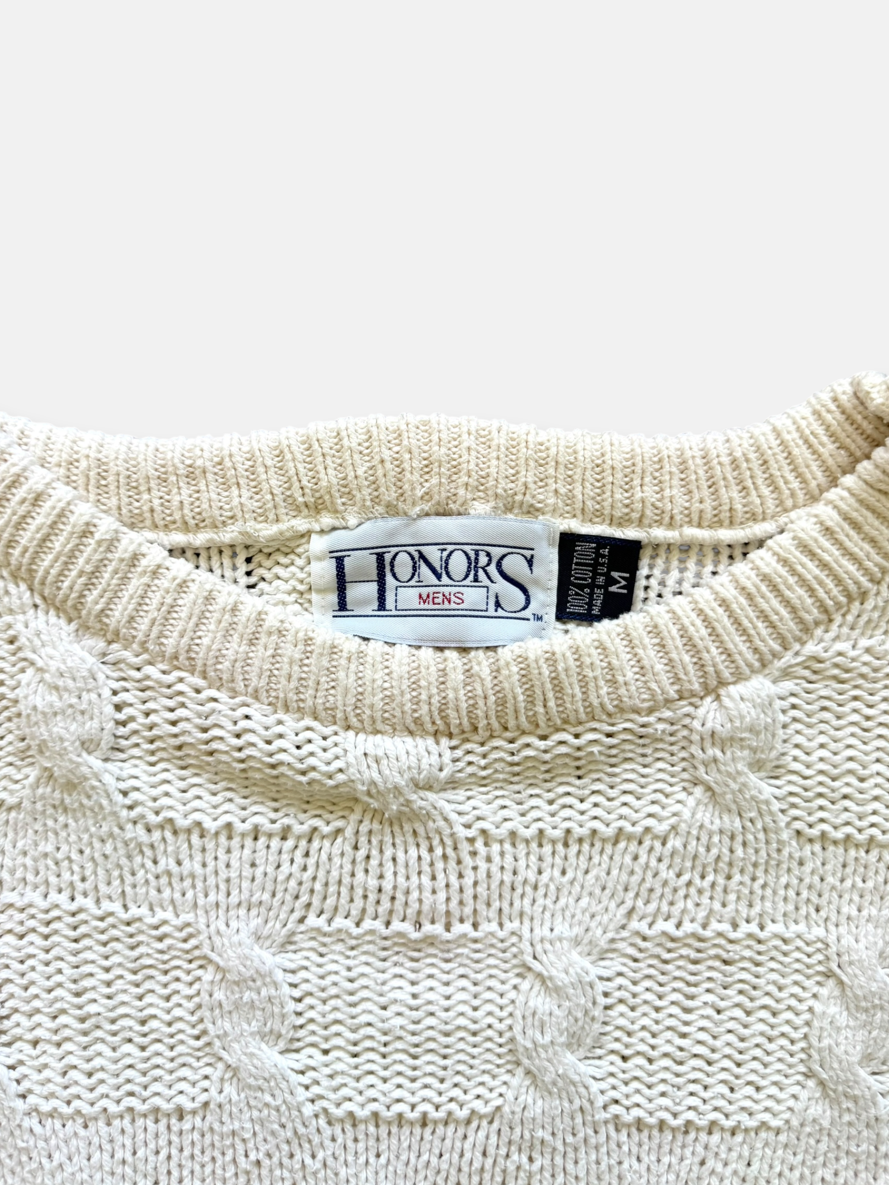 90s Honors Fisherman Sweater (L)