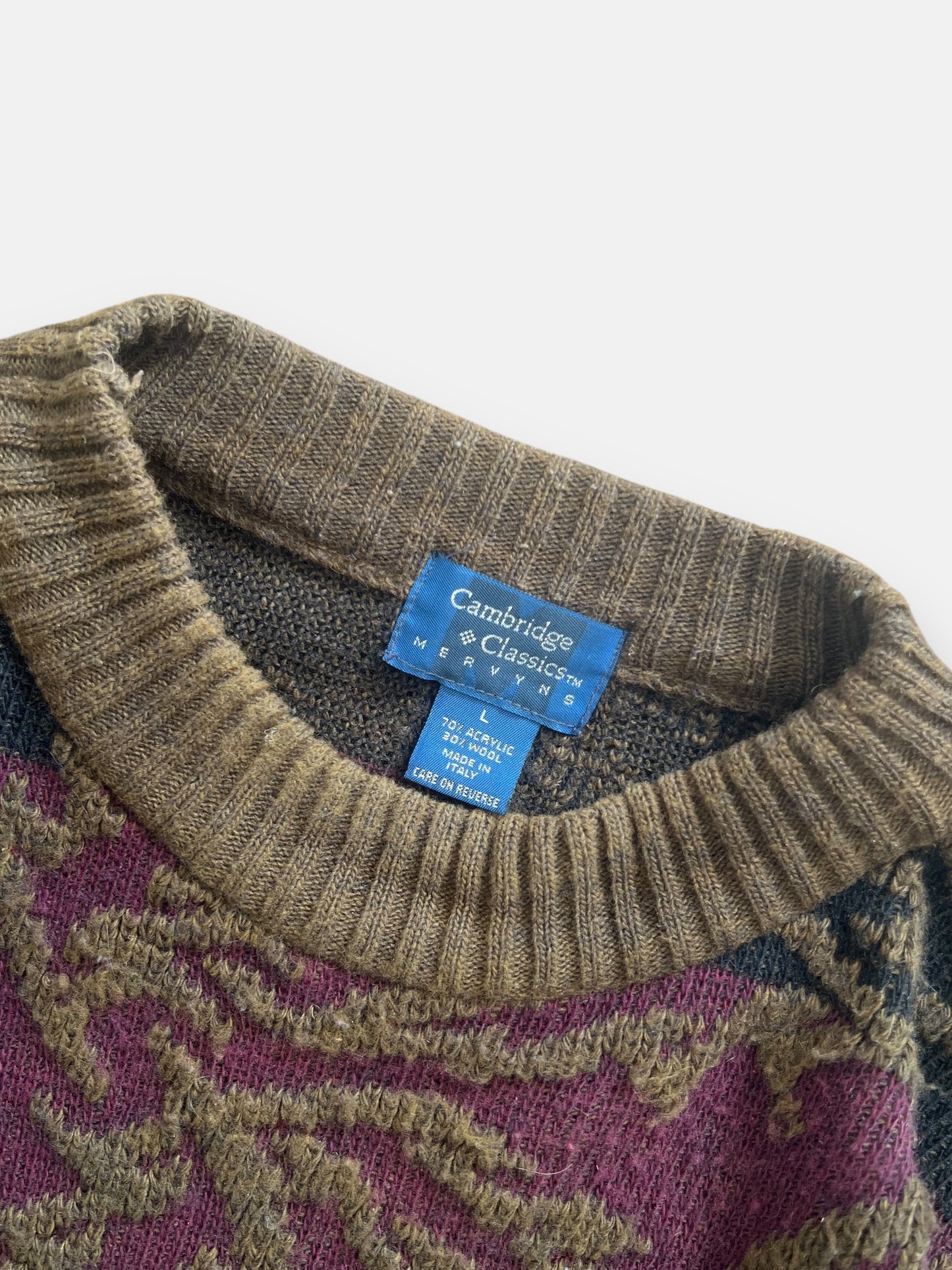 90s Cambridge Classics Wool Knit (L)