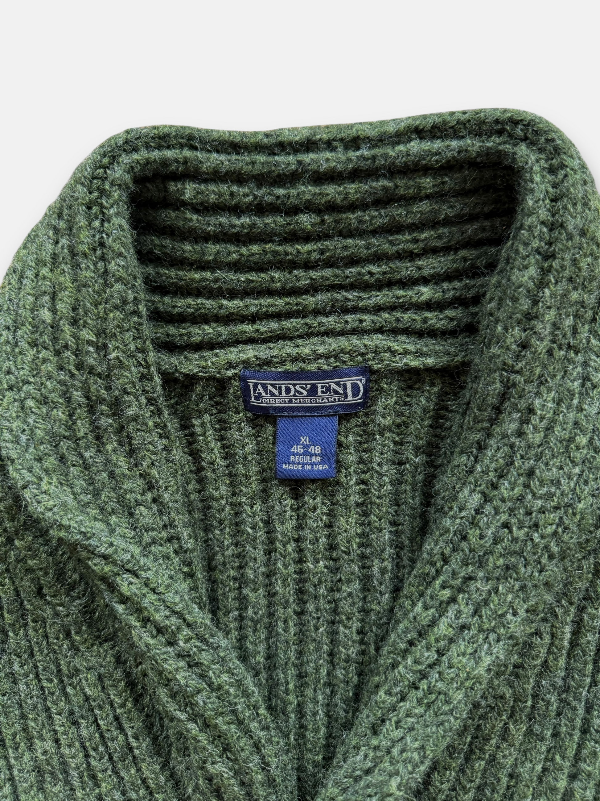 90s Lands End Wool Cardigan (XL)