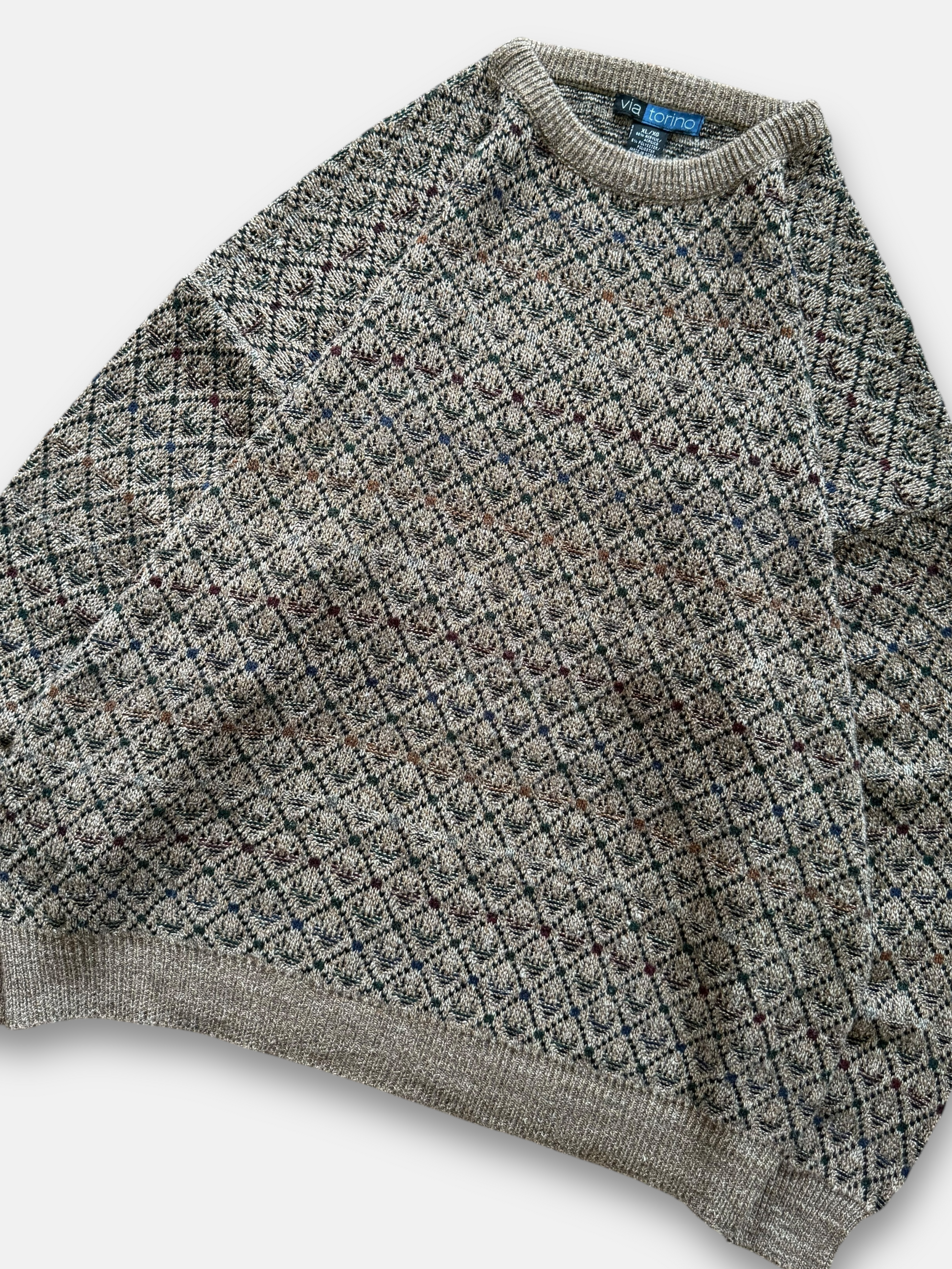 90s Via Torino Knit Sweater (XL)